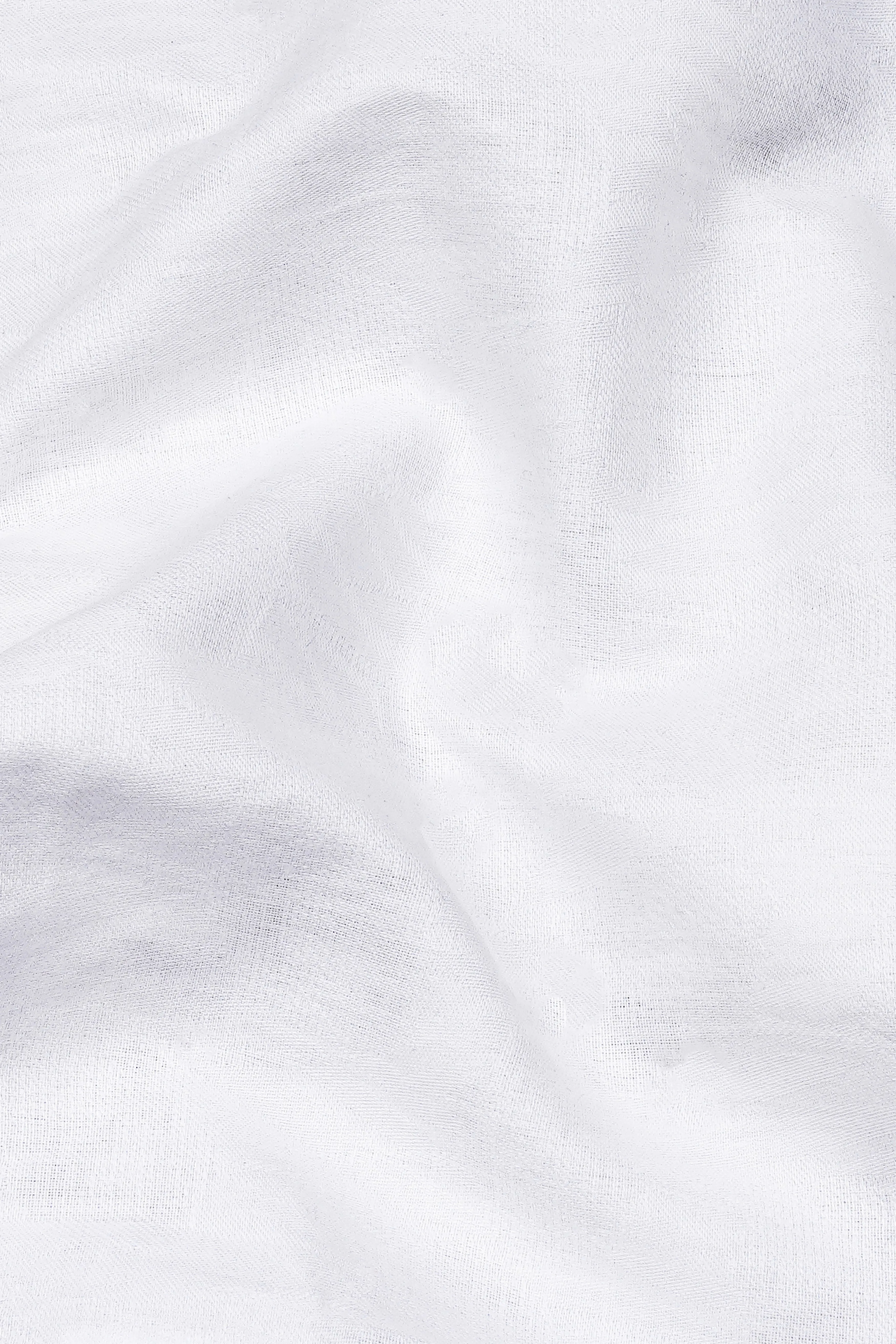 Bright White Jacquard Textured Premium Giza Cotton Shirt sold by French Crown product image thumbnail 2