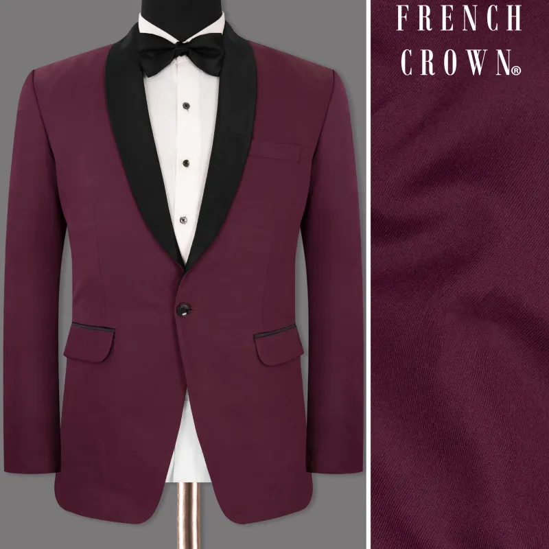 Wine Berry Woolrich Tuxedo Blazer sold by French Crown