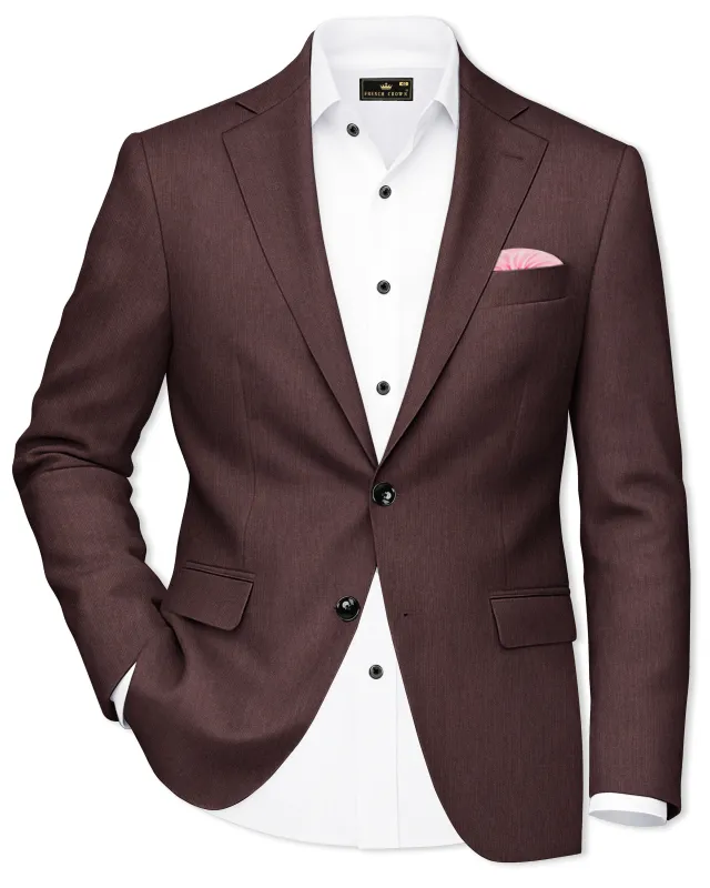 Russett Brown Single Breasted Blazer sold by French Crown
