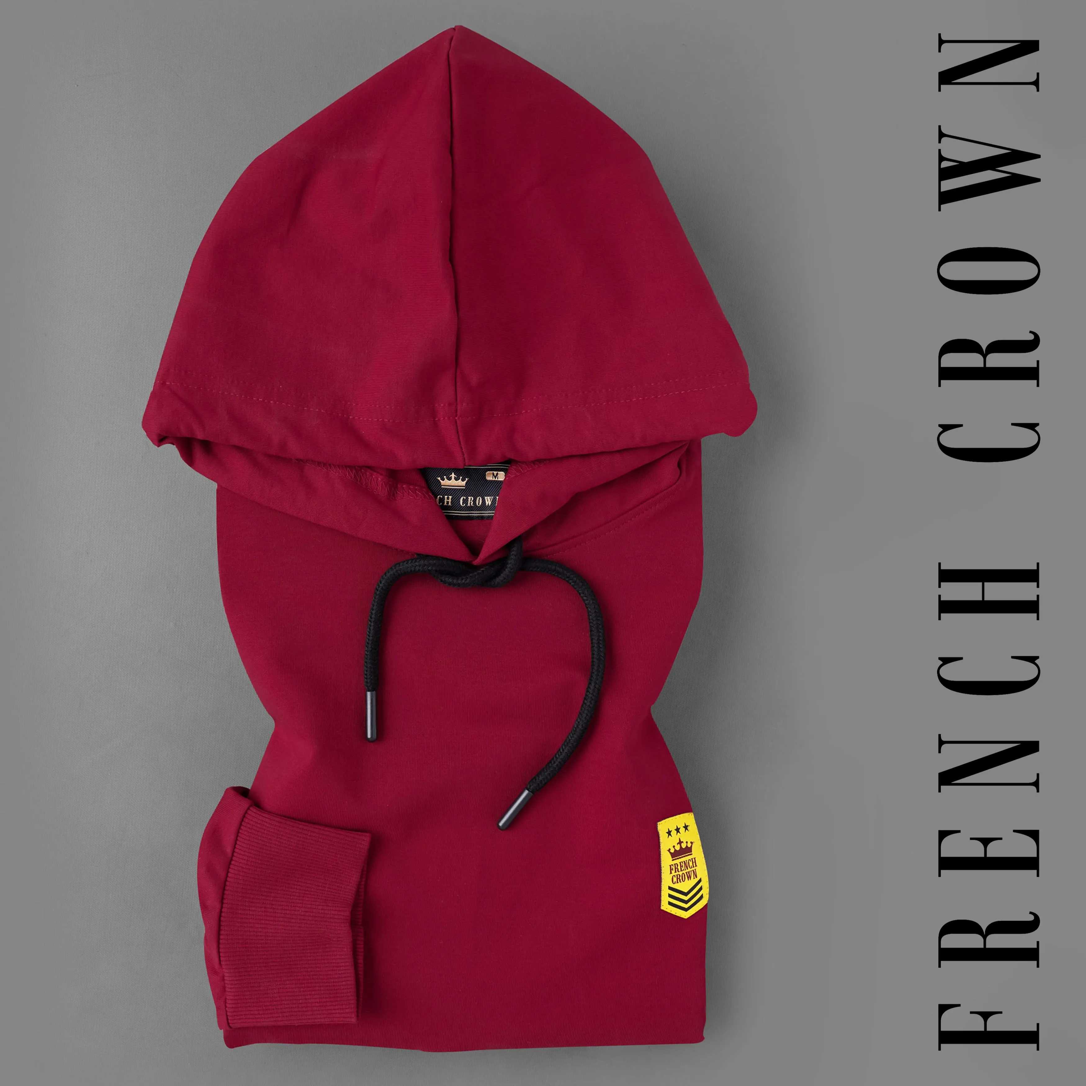 Merlot Red Hoodie Sweatshirt sold by French Crown