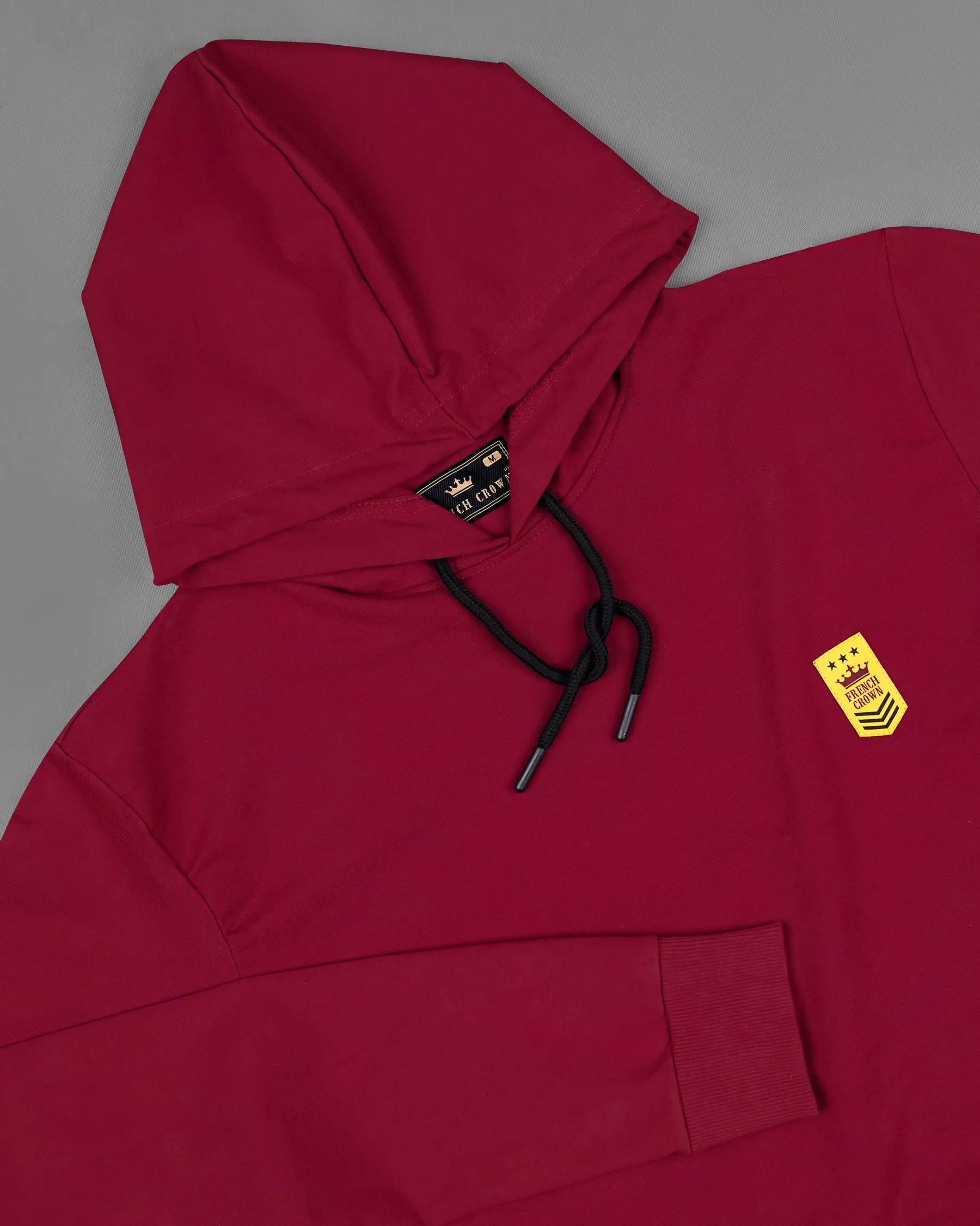 Merlot Red Hoodie Sweatshirt sold by French Crown product image thumbnail 4
