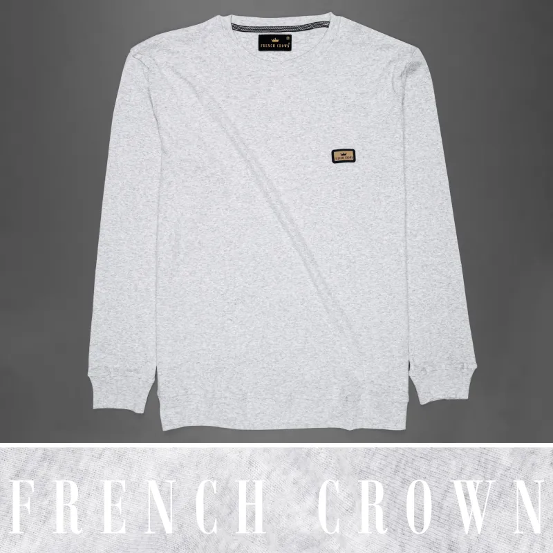 Celeste Grey  Full Sleeve Premium Cotton Jersey Sweatshirt sold by French Crown