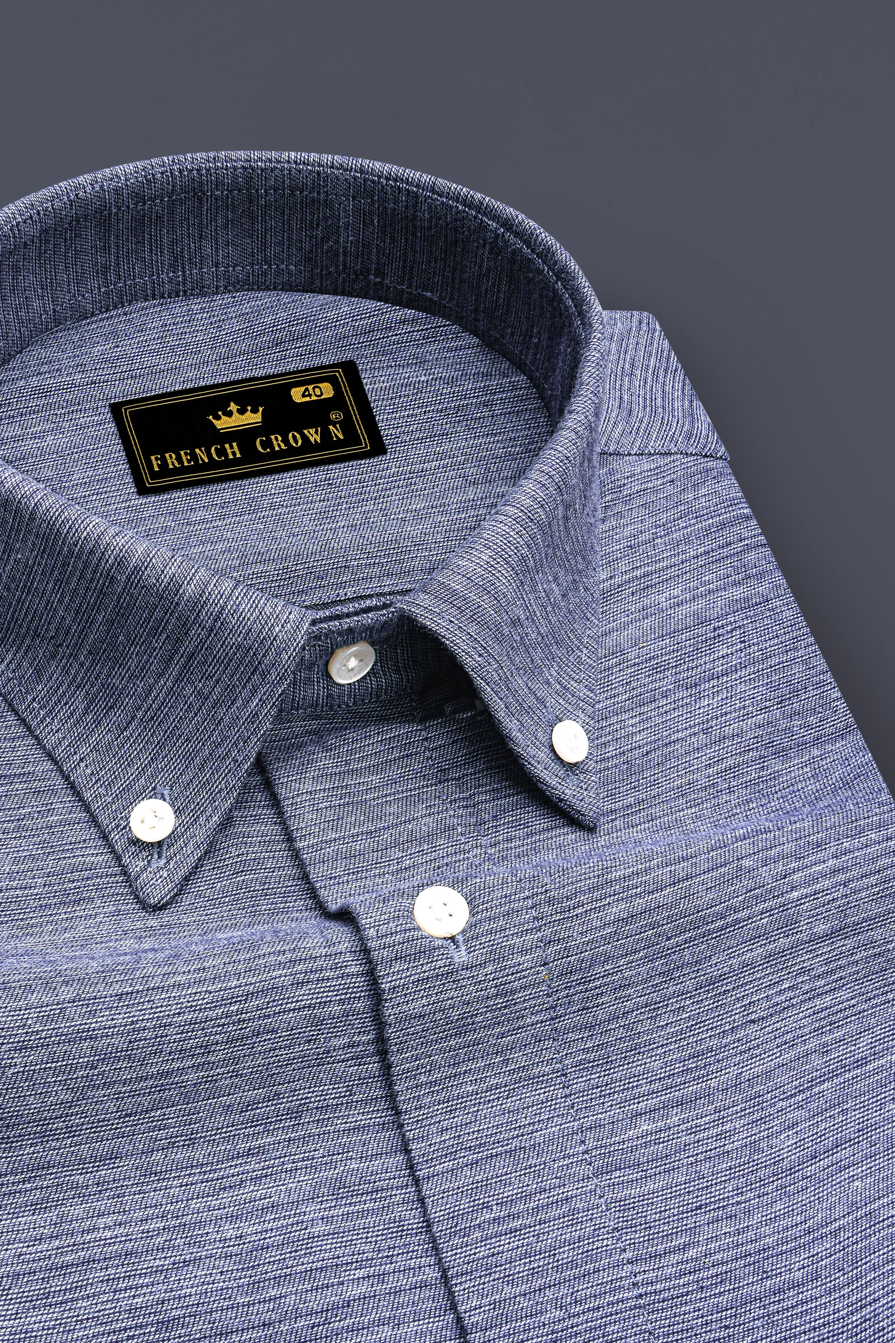 Bayoux Gray Button Down Flannel Shirt sold by French Crown product image thumbnail 2