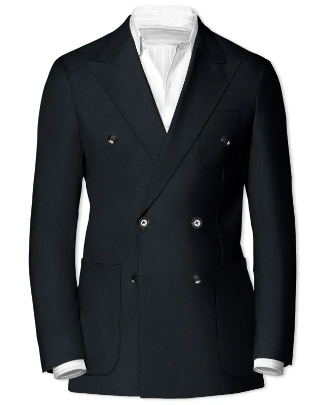 Piano Grey Double Breasted Woolrich Sports Blazer sold by French Crown