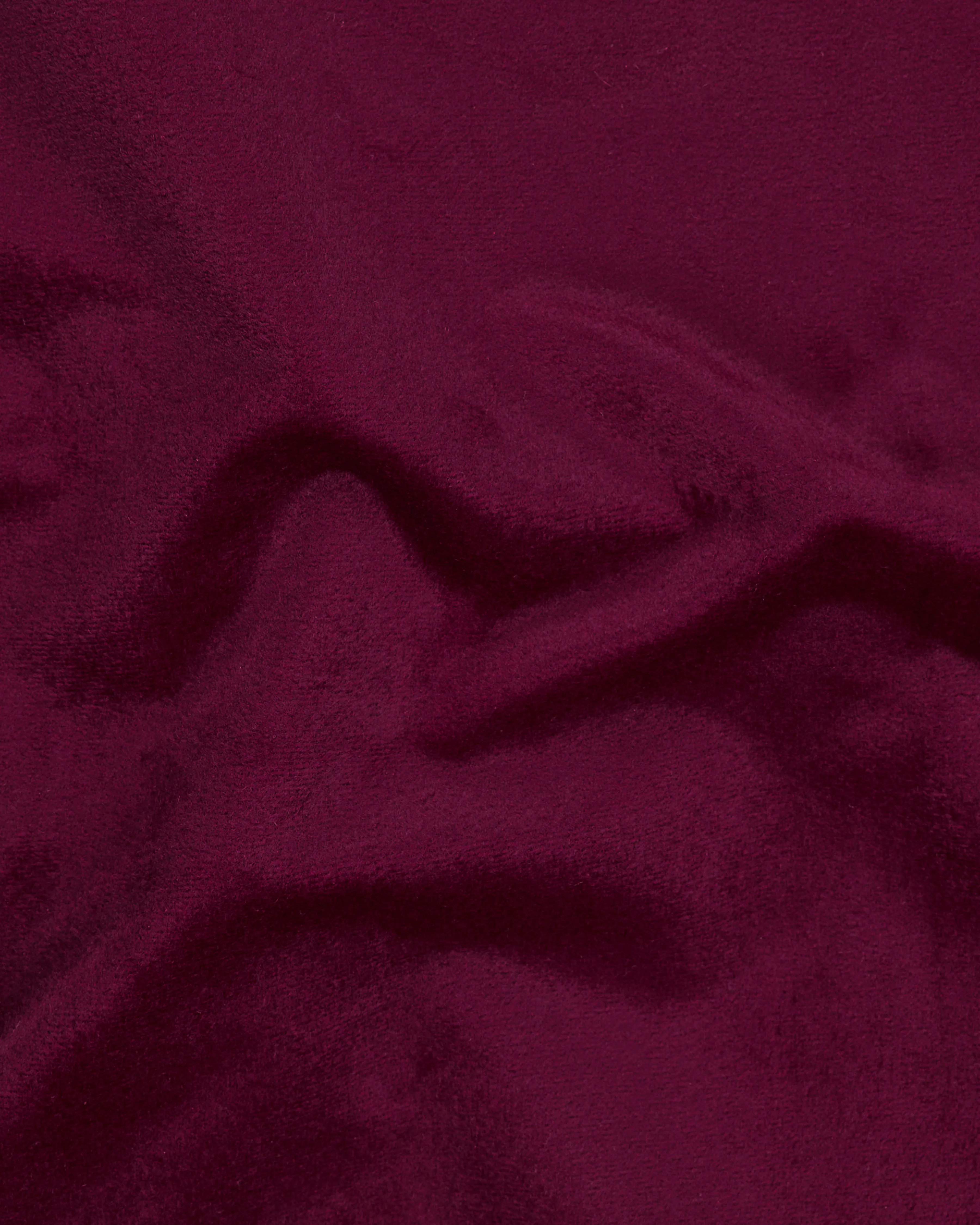 Barossa Maroon Velvet Designer Nehru Jacket sold by French Crown product image thumbnail 3