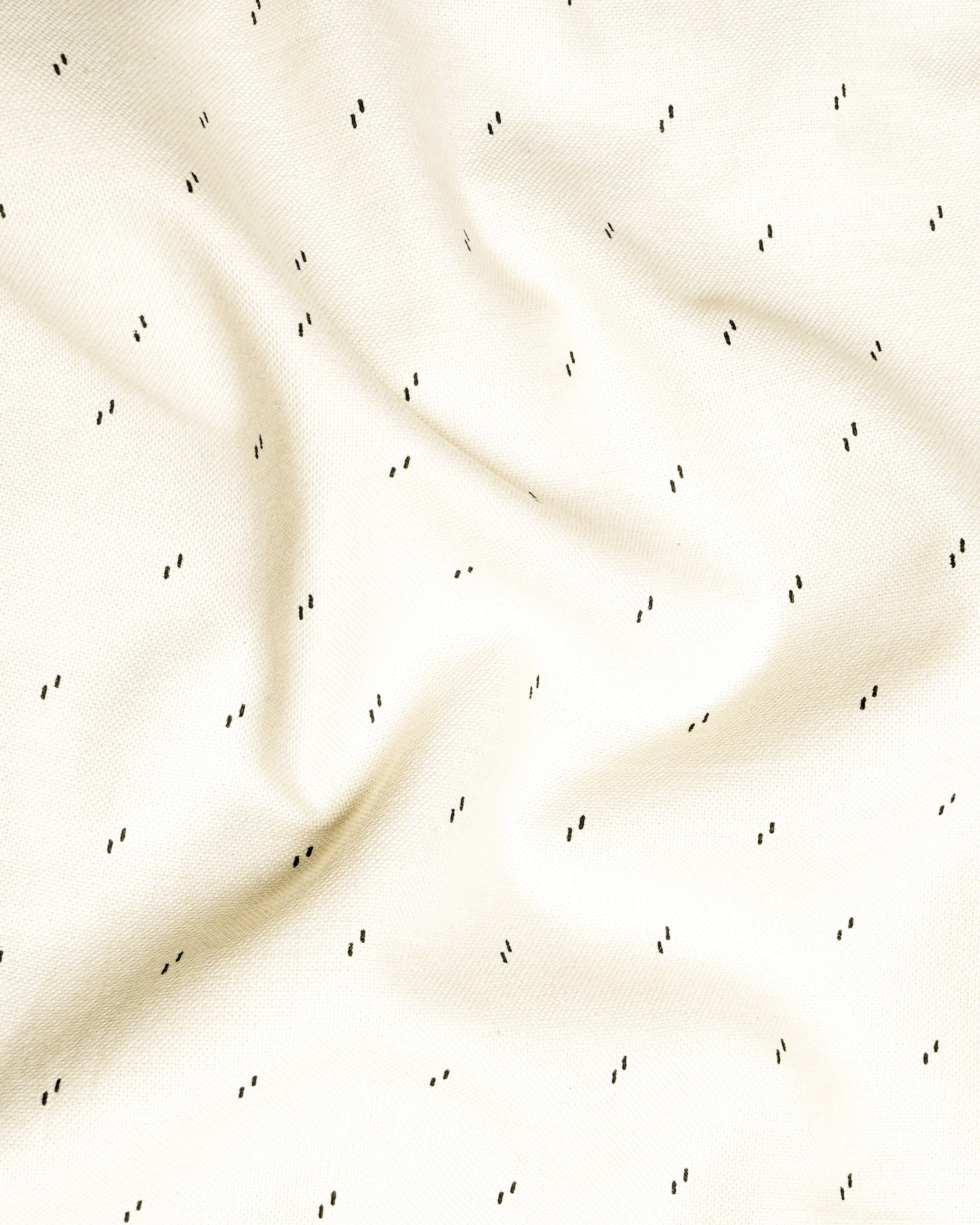 Parchment Cream with Black Textured Royal Oxford Shirt sold by French Crown product image thumbnail 3