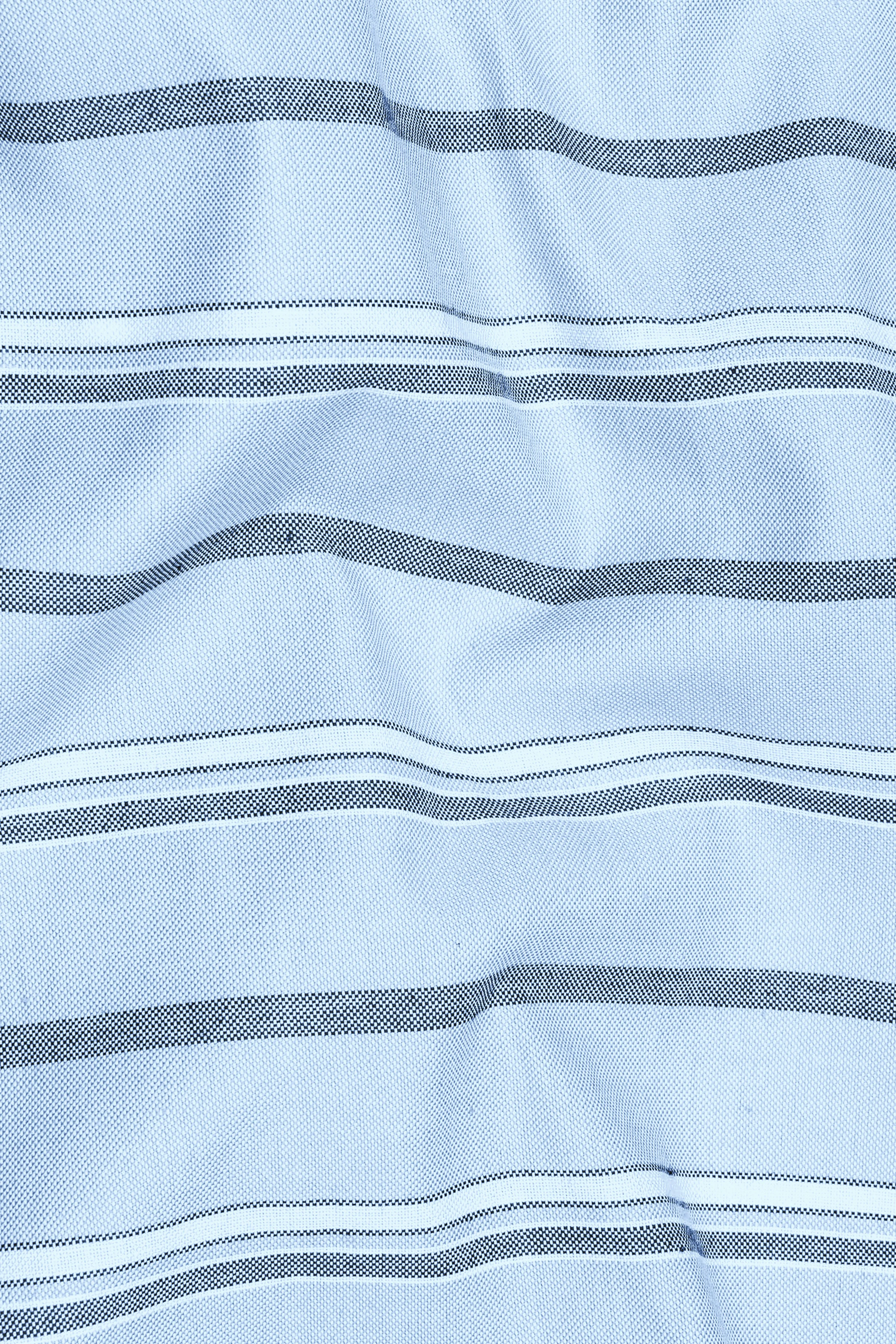 Spindle Blue Horizontal Double Striped Royal Oxford Shirt sold by French Crown product image thumbnail 2