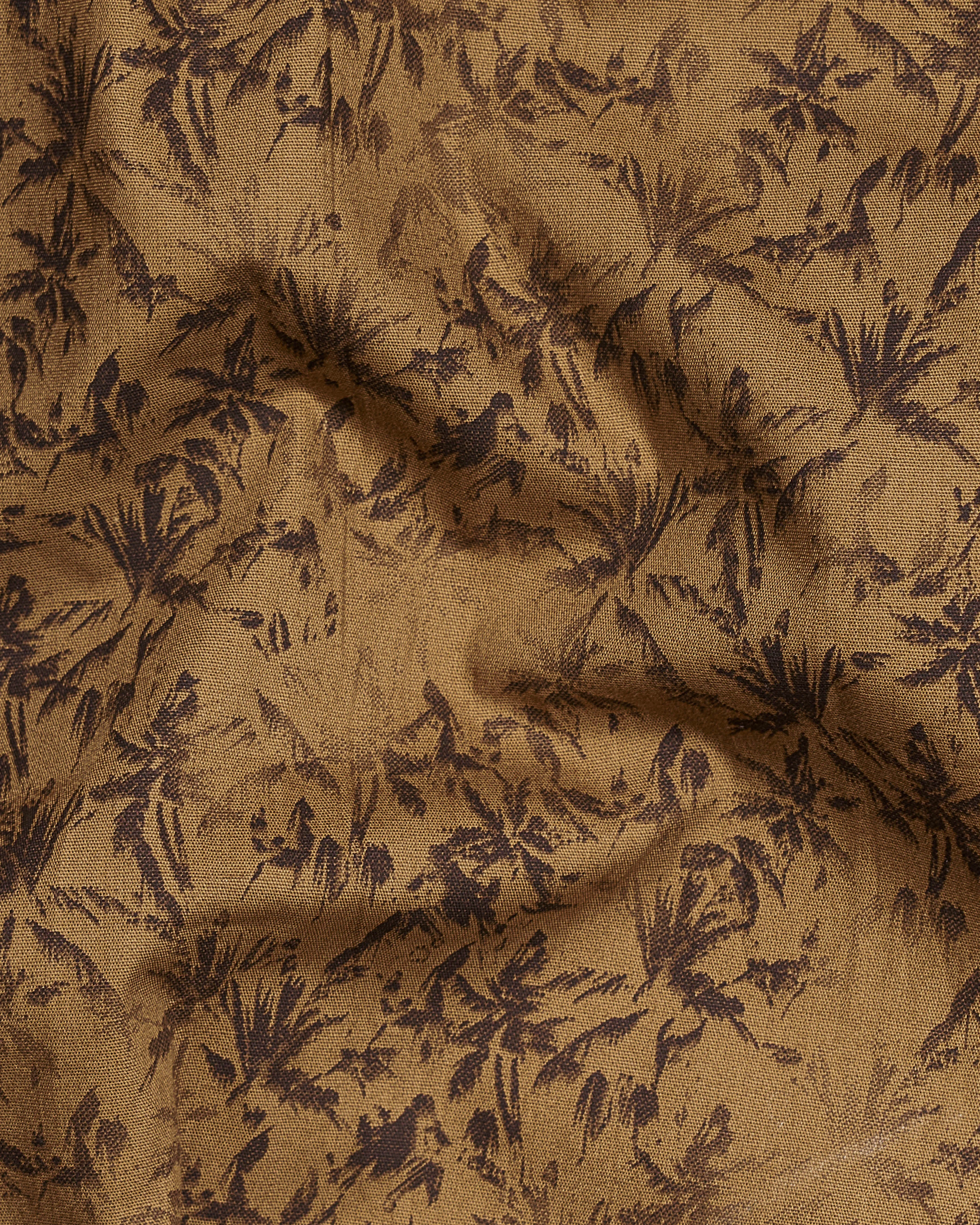 Palliser Brown Ditsy Printed Premium Cotton Shirt sold by French Crown product image thumbnail 3