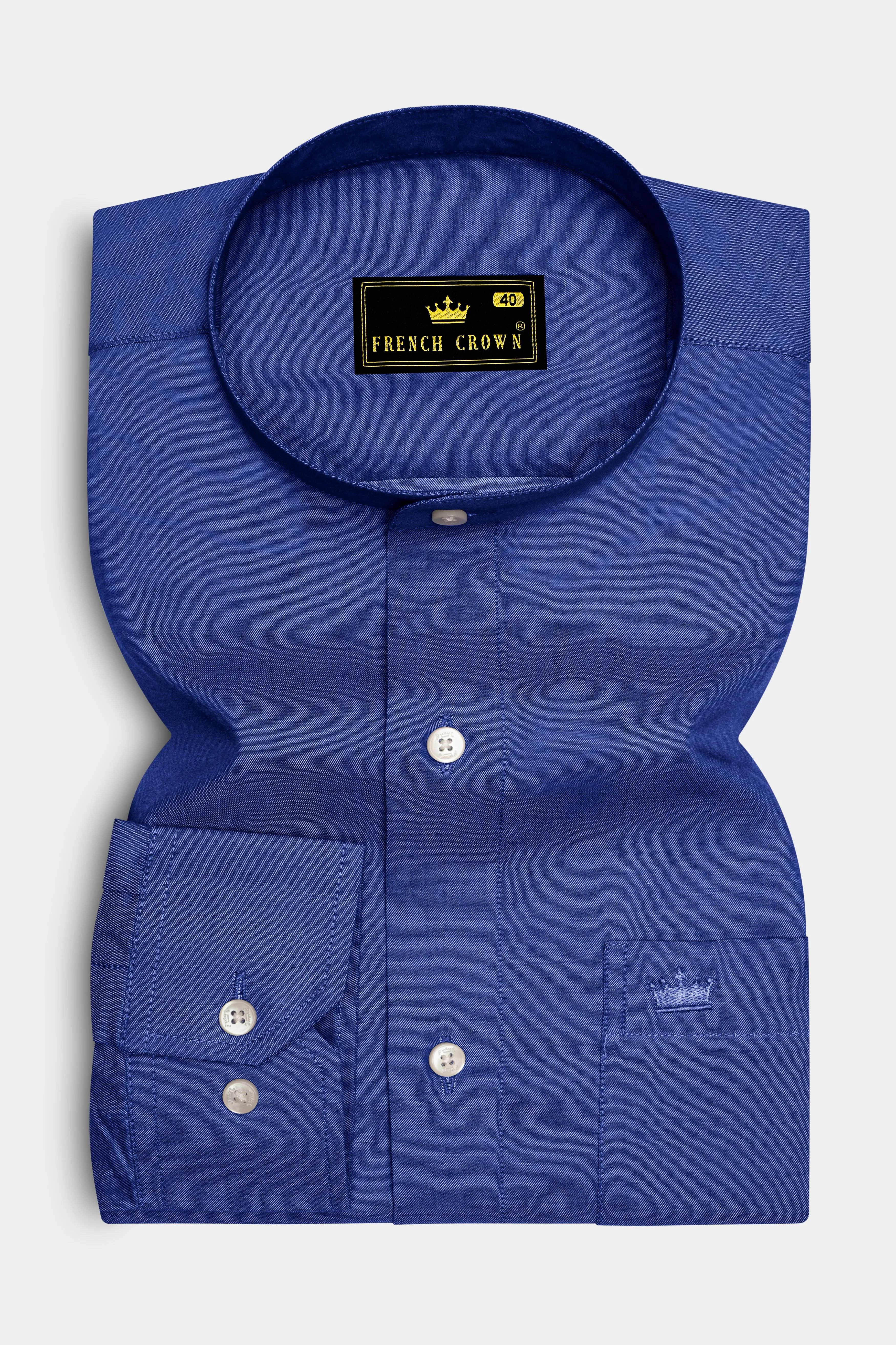 Bluish Chambray Shirt sold by French Crown product image thumbnail 4