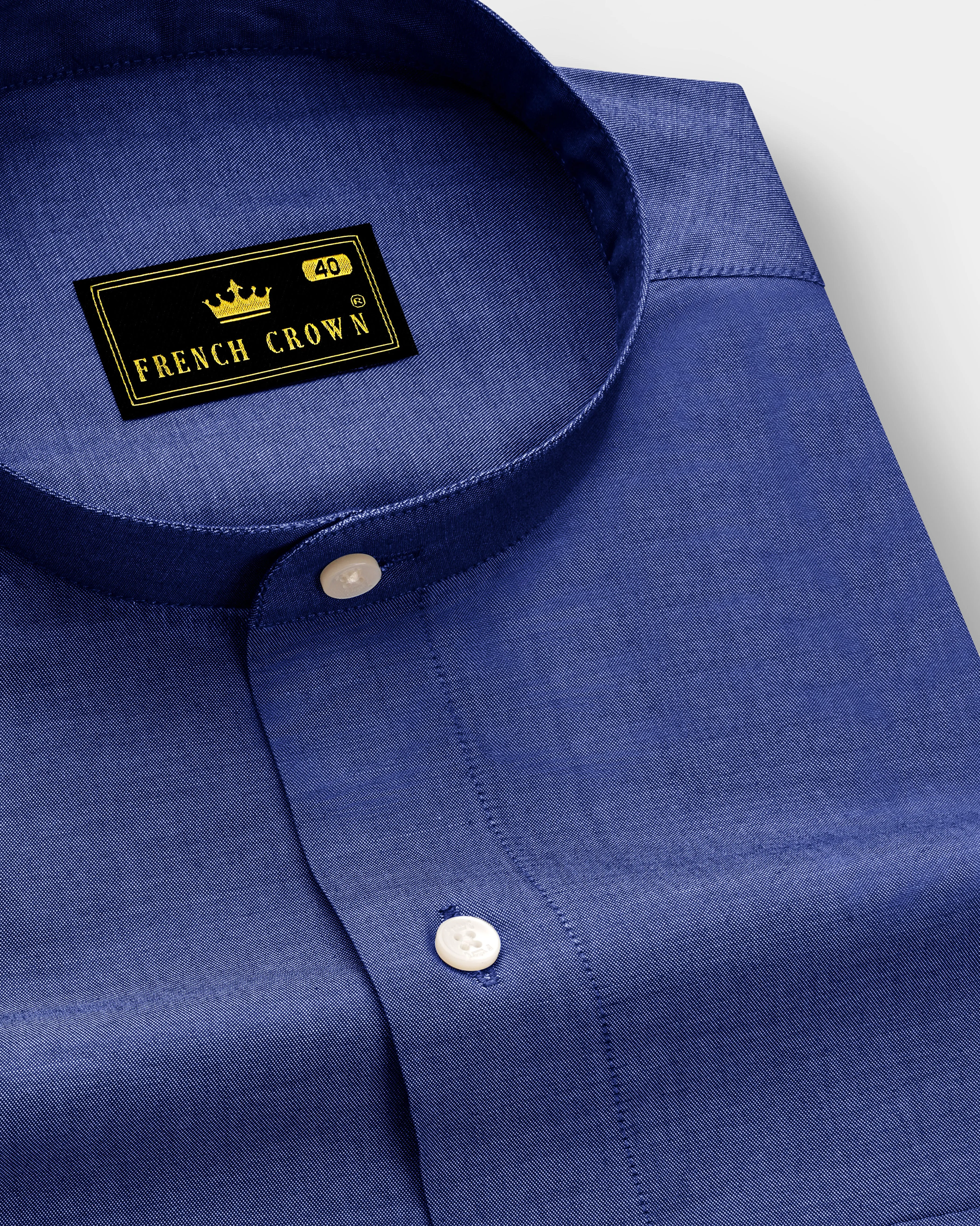 Bluish Chambray Shirt sold by French Crown