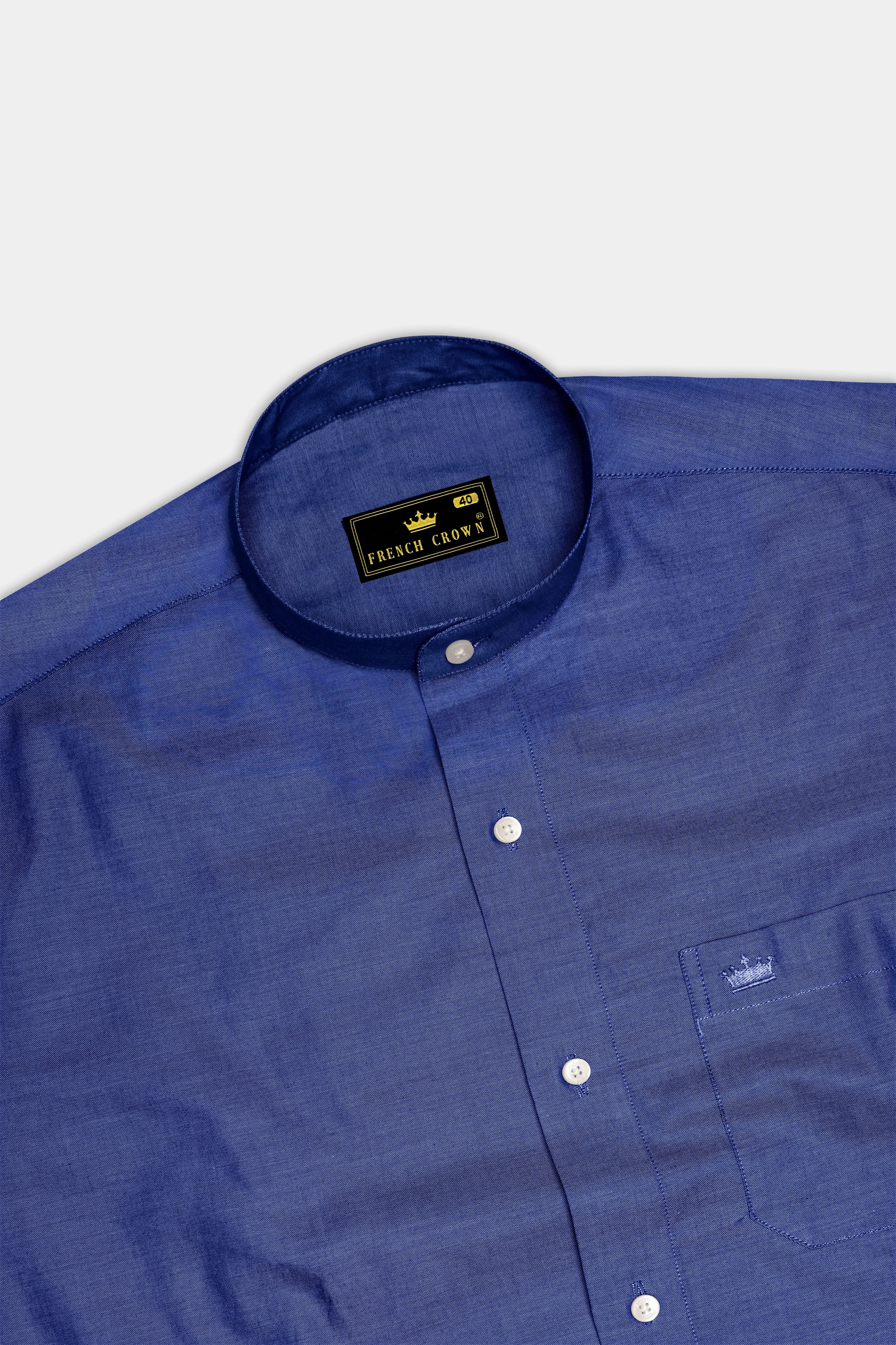 Bluish Chambray Shirt sold by French Crown product image thumbnail 5