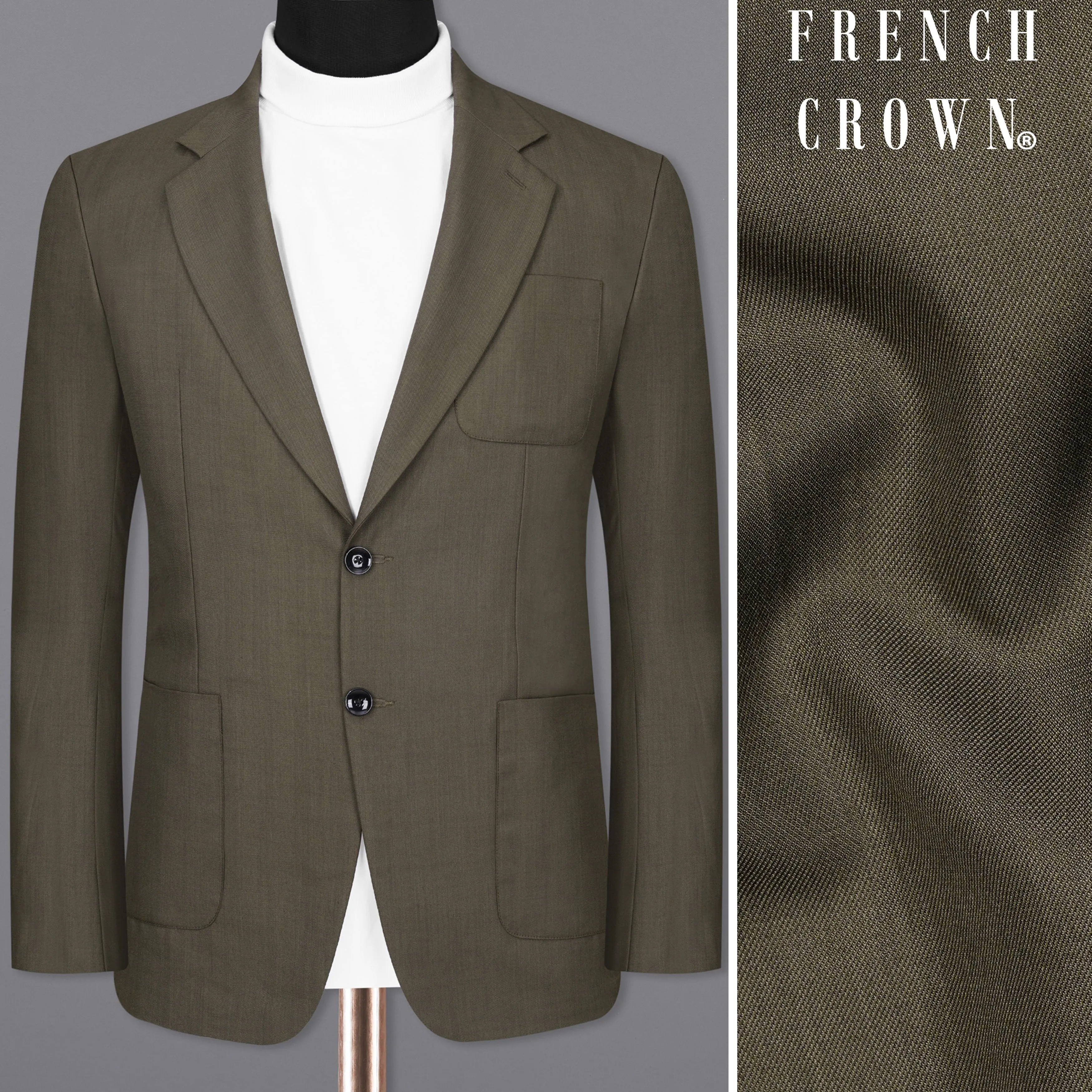 Mondo Brown Single Breasted Sports Blazer sold by French Crown