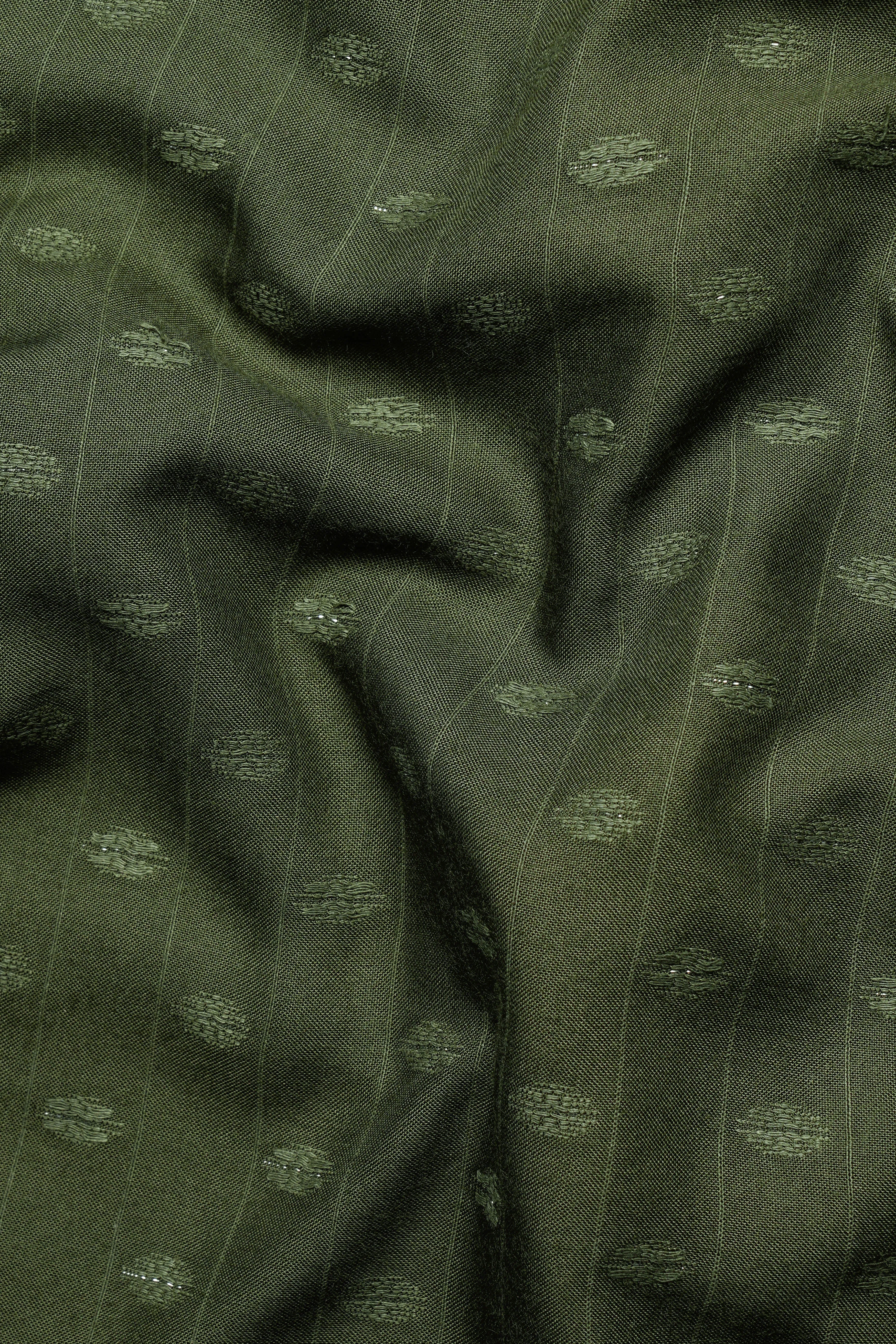 Taupe Green Printed Viscose Shrug sold by French Crown product image thumbnail 3