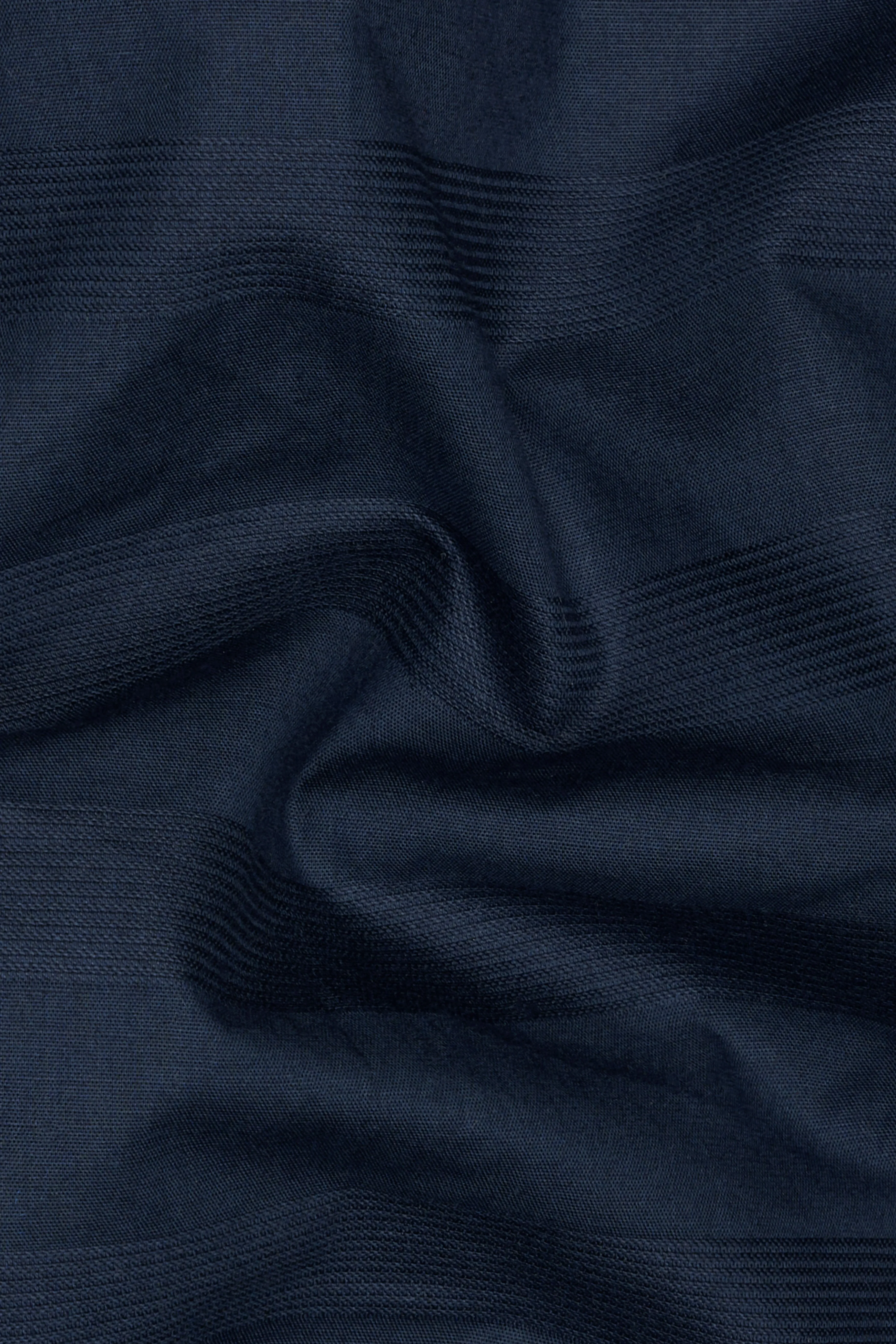 Ebony Clay Blue Dobby Textured Premium Giza Cotton Shirt sold by French Crown product image thumbnail 2