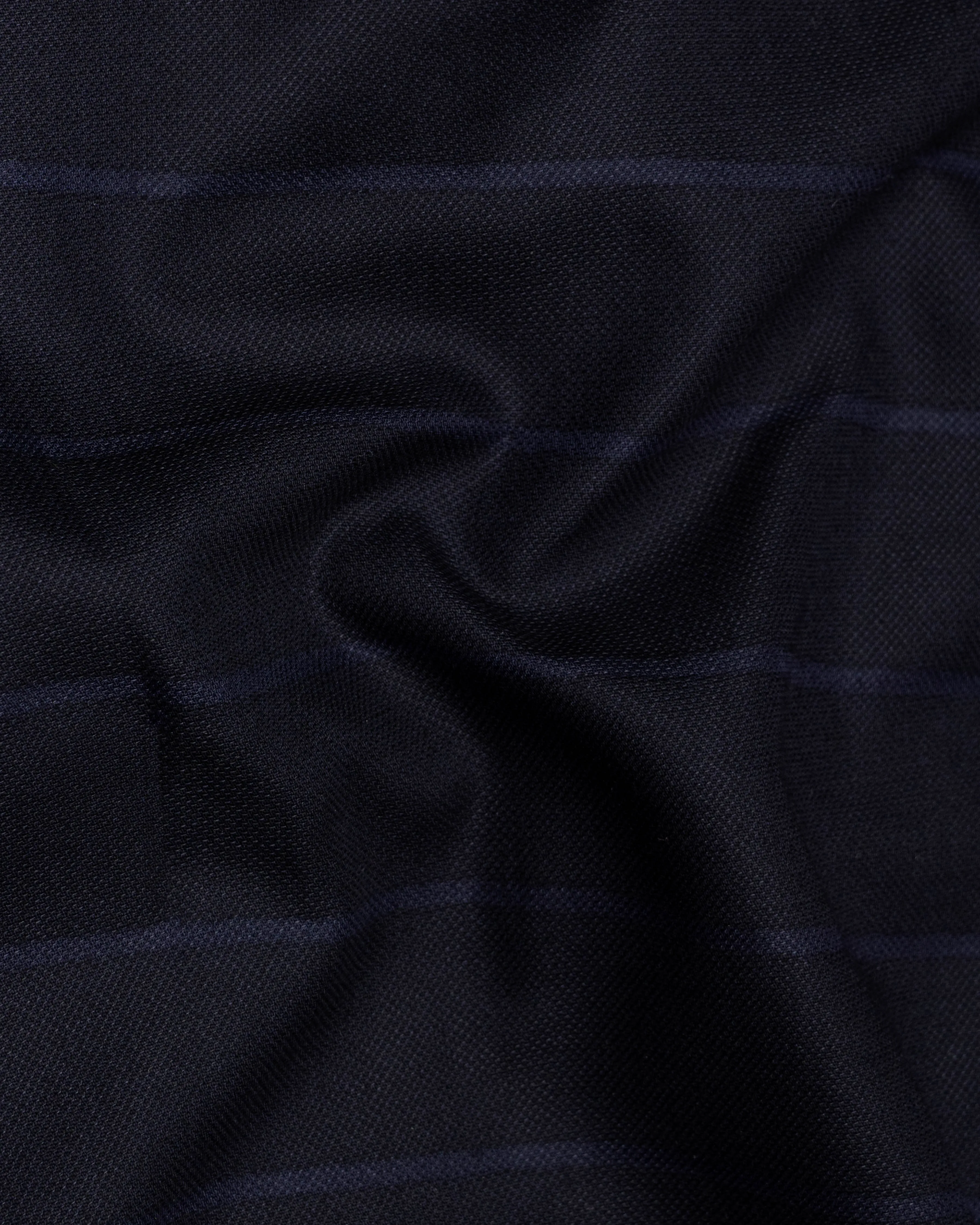 Cinder Black Striped Dobby Textured Premium Giza Cotton Shirt sold by French Crown product image thumbnail 2