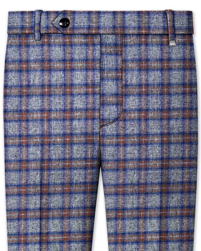 Fuscous Gray Checkered Pant sold by French Crown