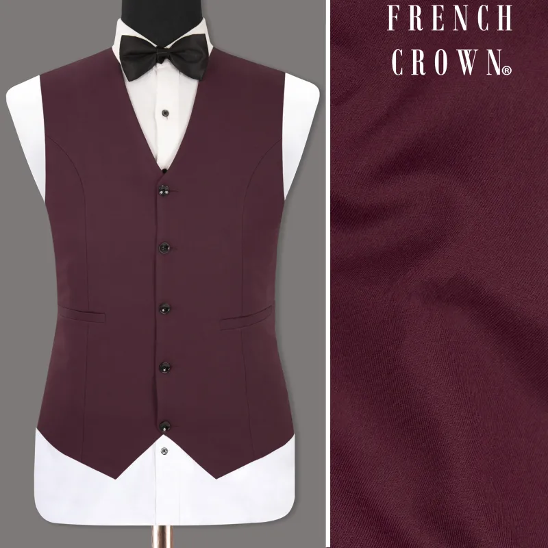 Wine Berry Woolrich Waistcoat sold by French Crown