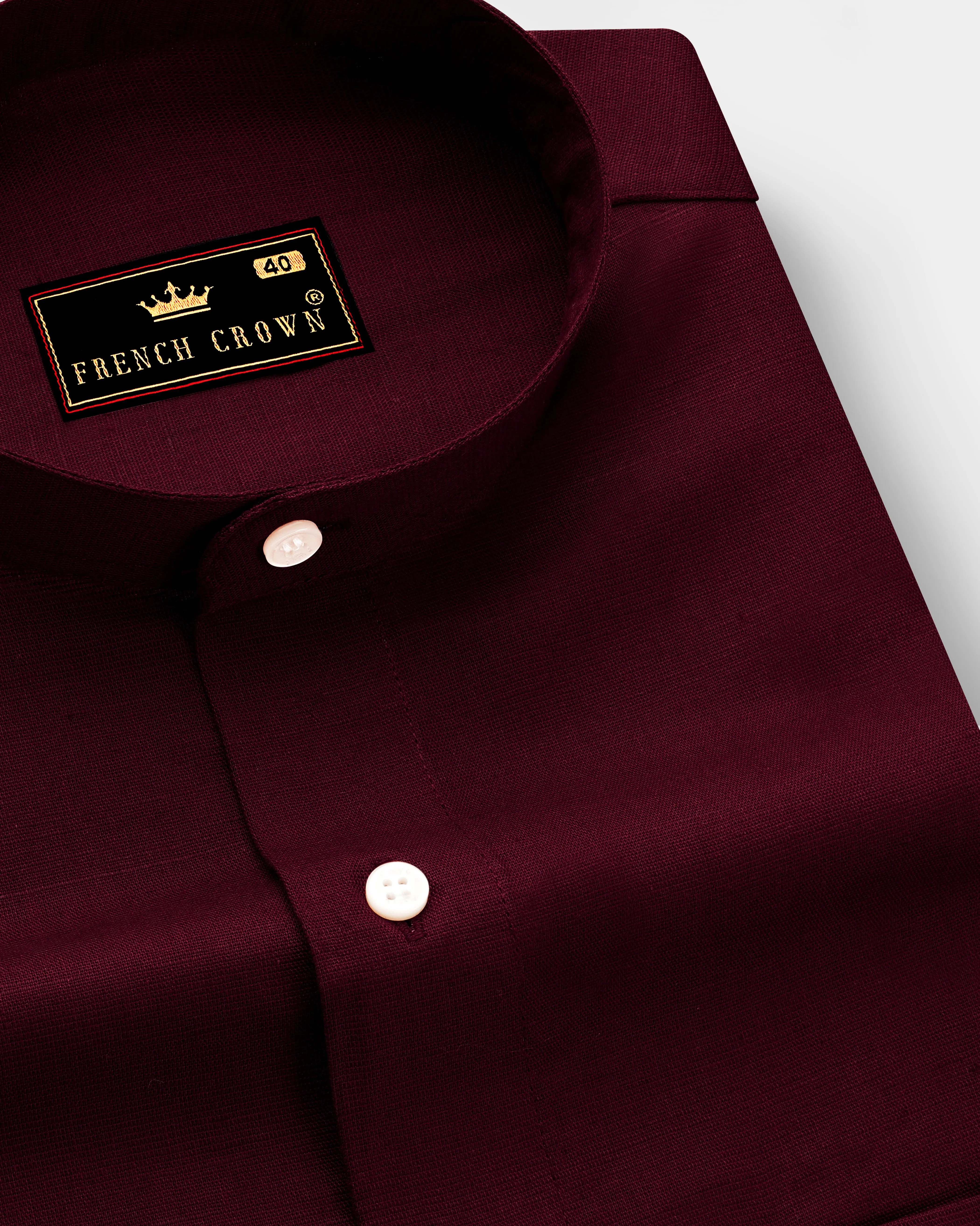 Cocoa Bean Luxurious Linen Shirt sold by French Crown