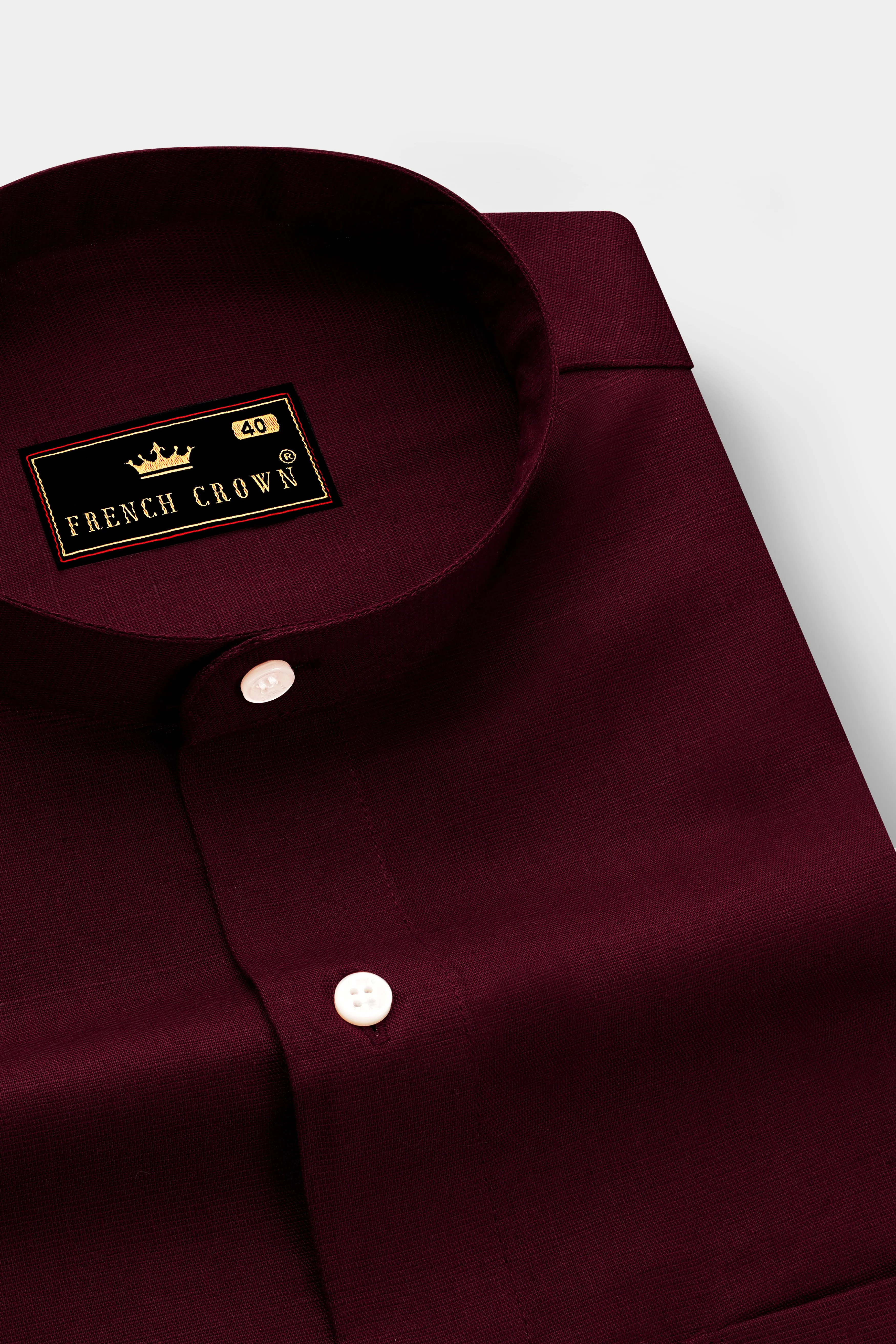 Cocoa Bean Luxurious Linen Shirt sold by French Crown product image thumbnail 2