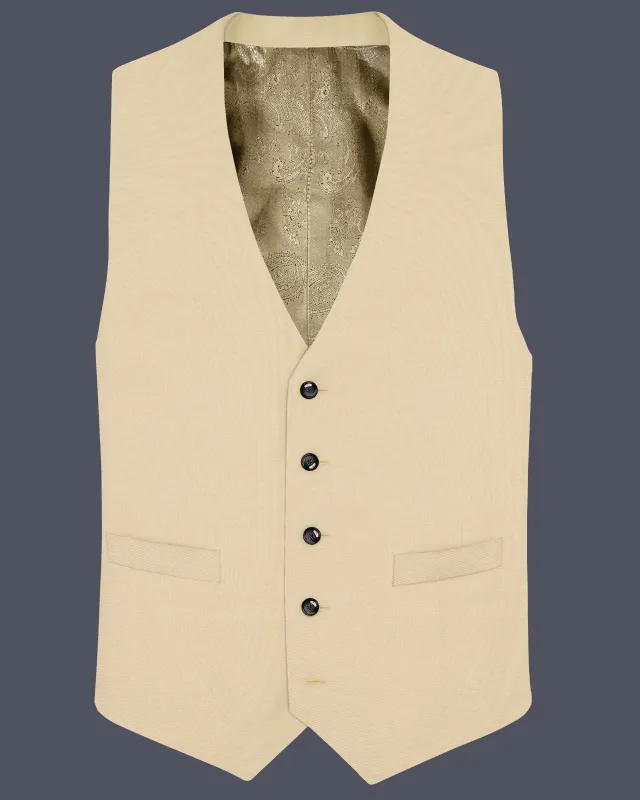 Sandrift Brown Premium Cotton Waistcoat sold by French Crown