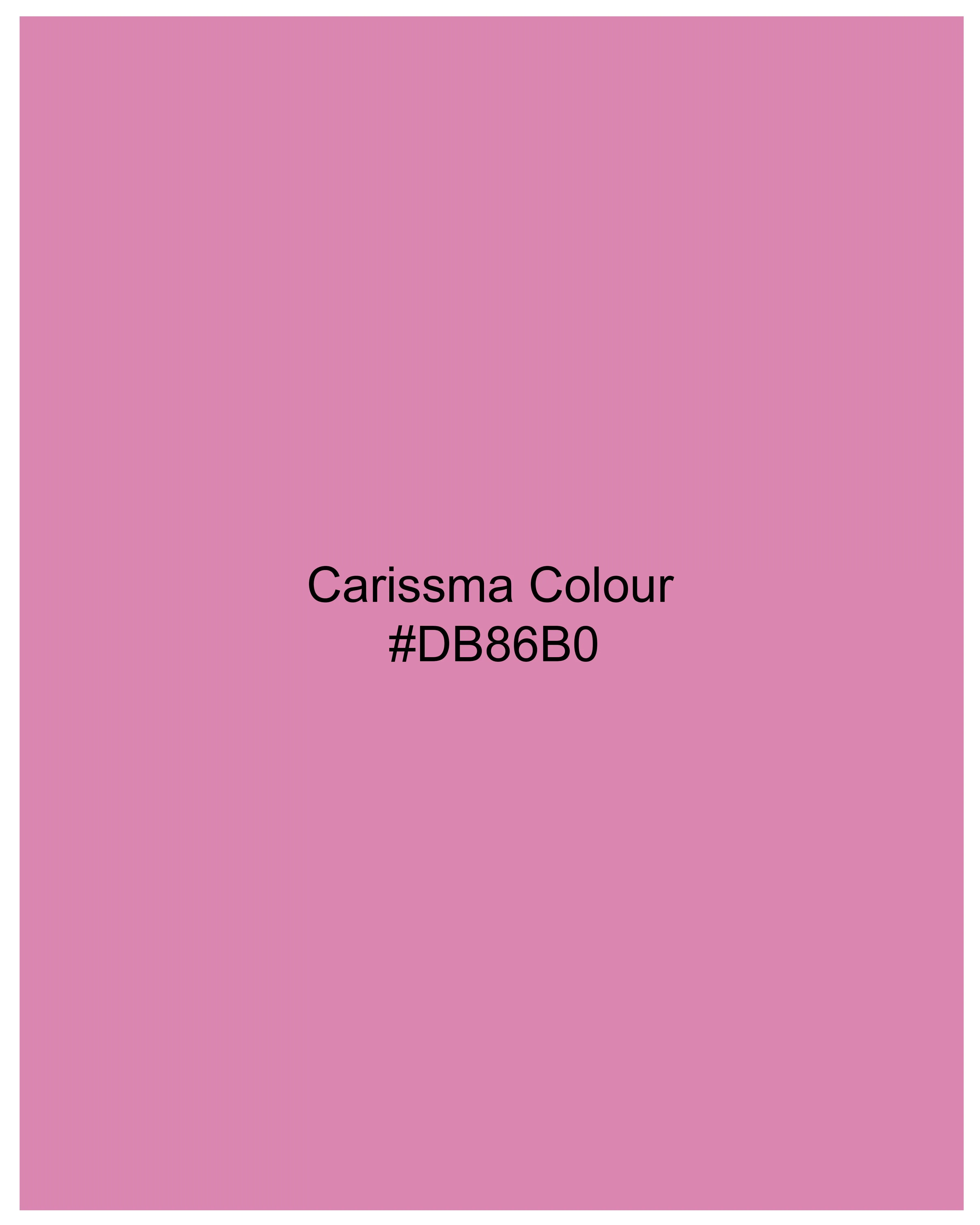 Carissma Pink Herringbone Premium Cotton Shirt sold by French Crown product image thumbnail 5