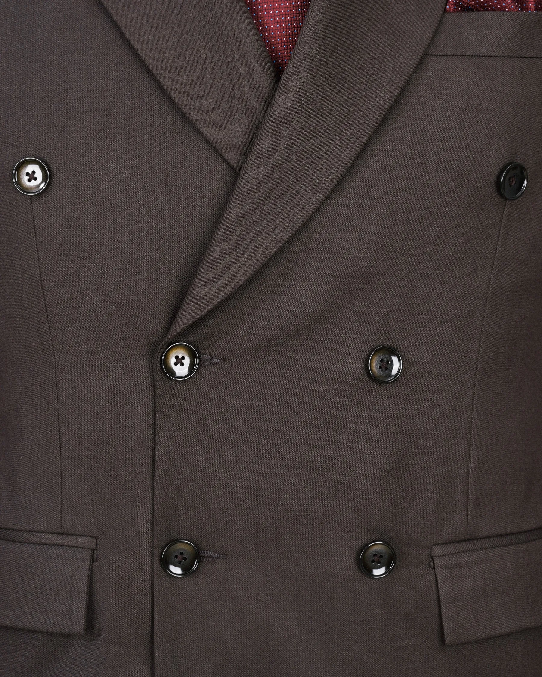 Armadillo Brown Double Breasted Blazer sold by French Crown product image thumbnail 4
