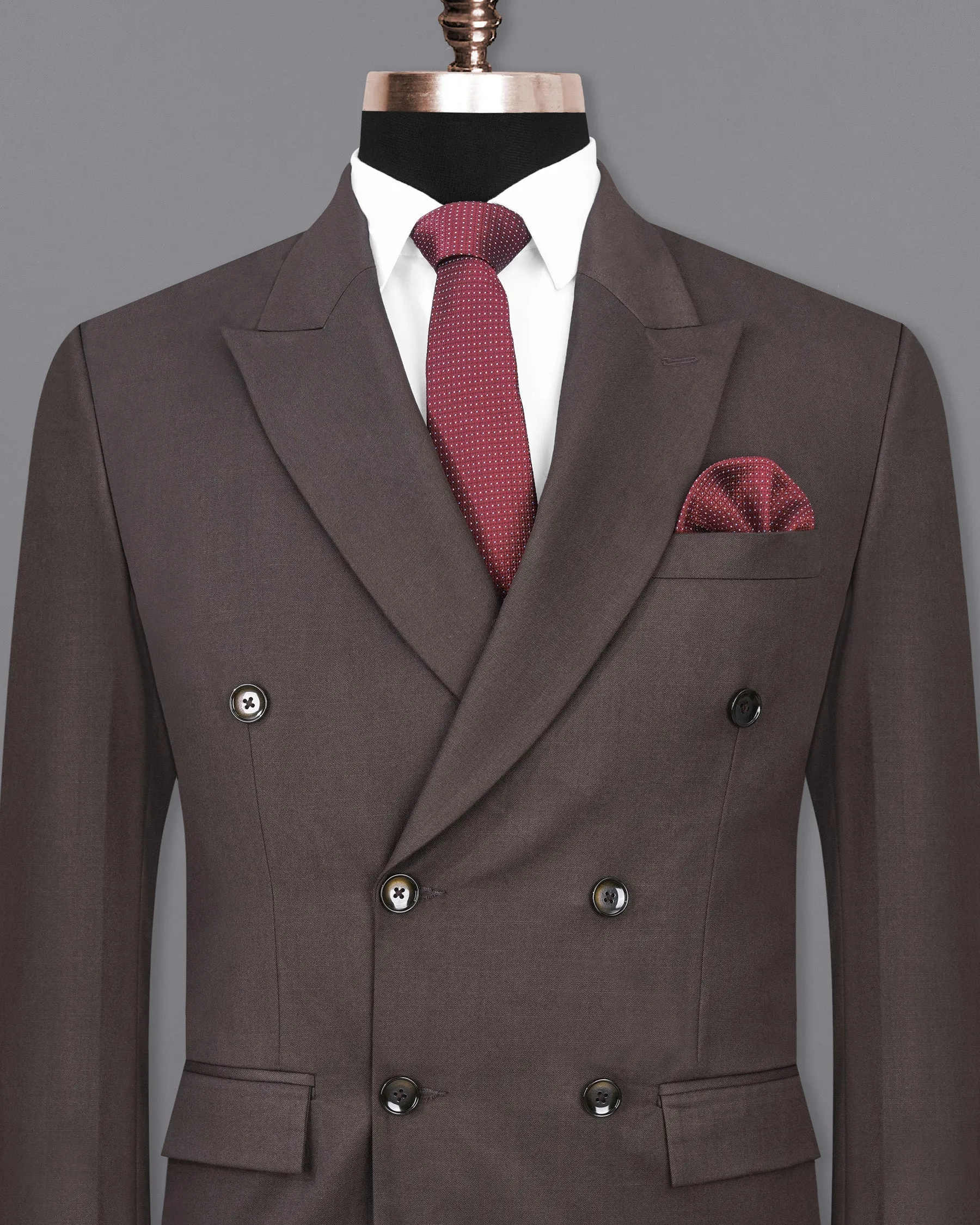 Armadillo Brown Double Breasted Blazer sold by French Crown product image thumbnail 2