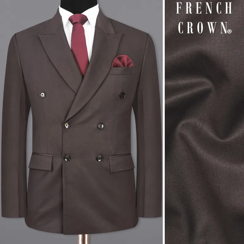 Armadillo Brown Double Breasted Blazer sold by French Crown
