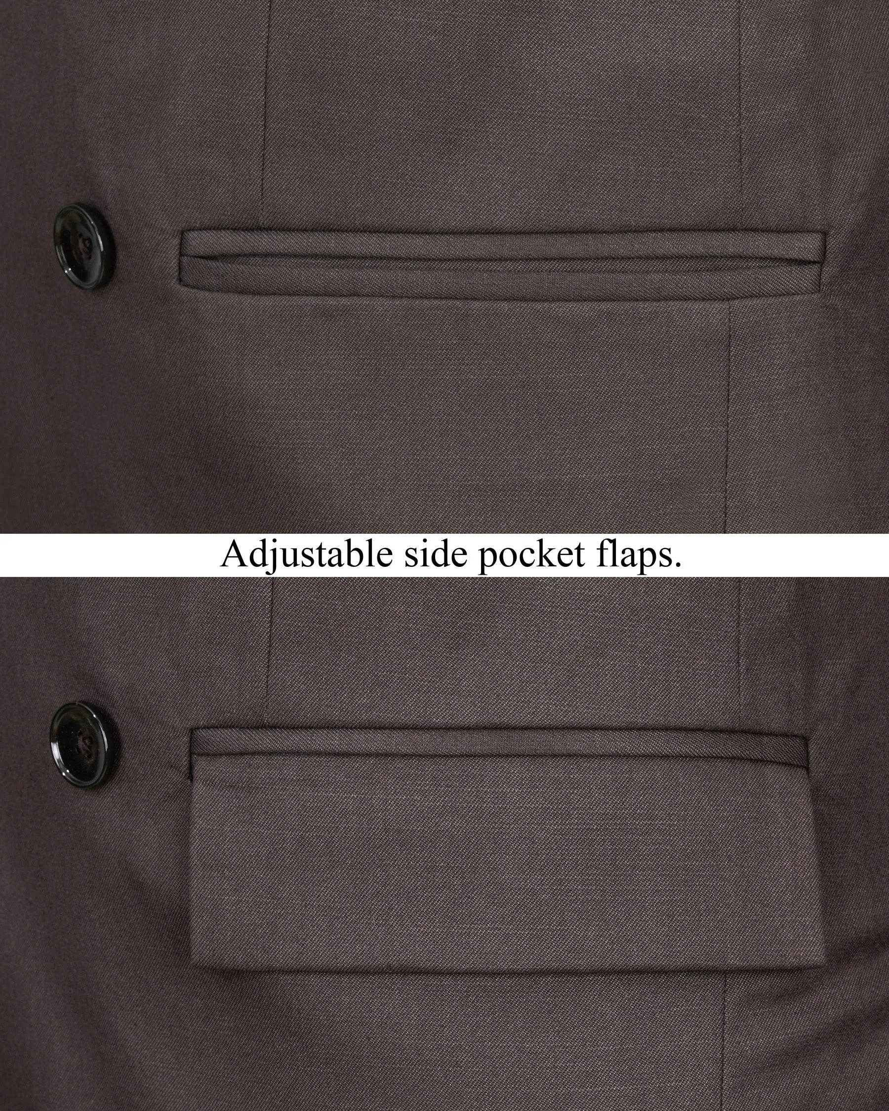 Armadillo Brown Double Breasted Blazer sold by French Crown product image thumbnail 5