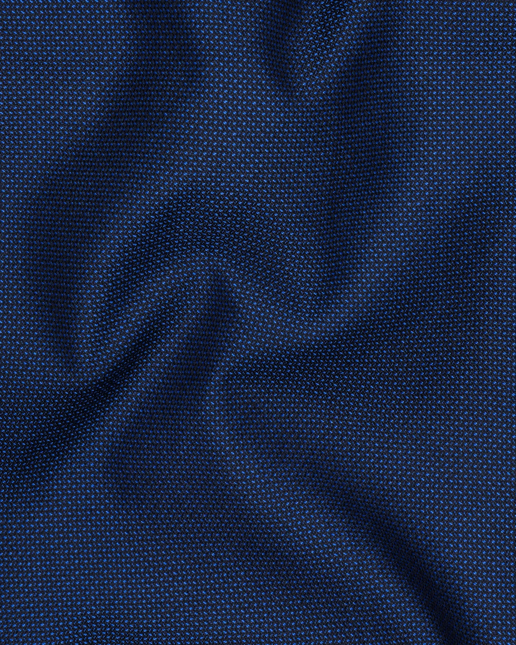 Royal Blue Cross Placket Bandhgala Wool rich Blazer sold by French Crown product image thumbnail 3