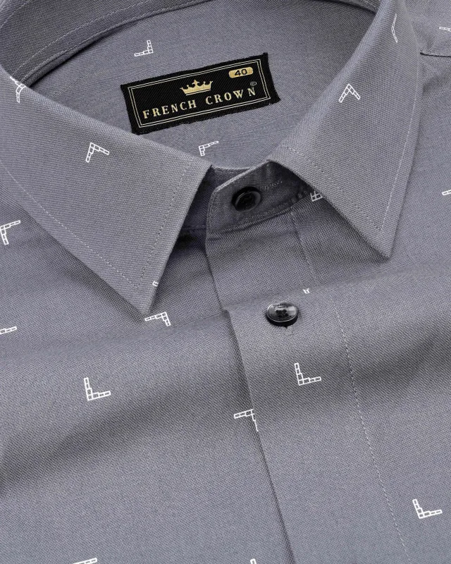 Concord Gray with White Royal Oxford Shirt sold by French Crown