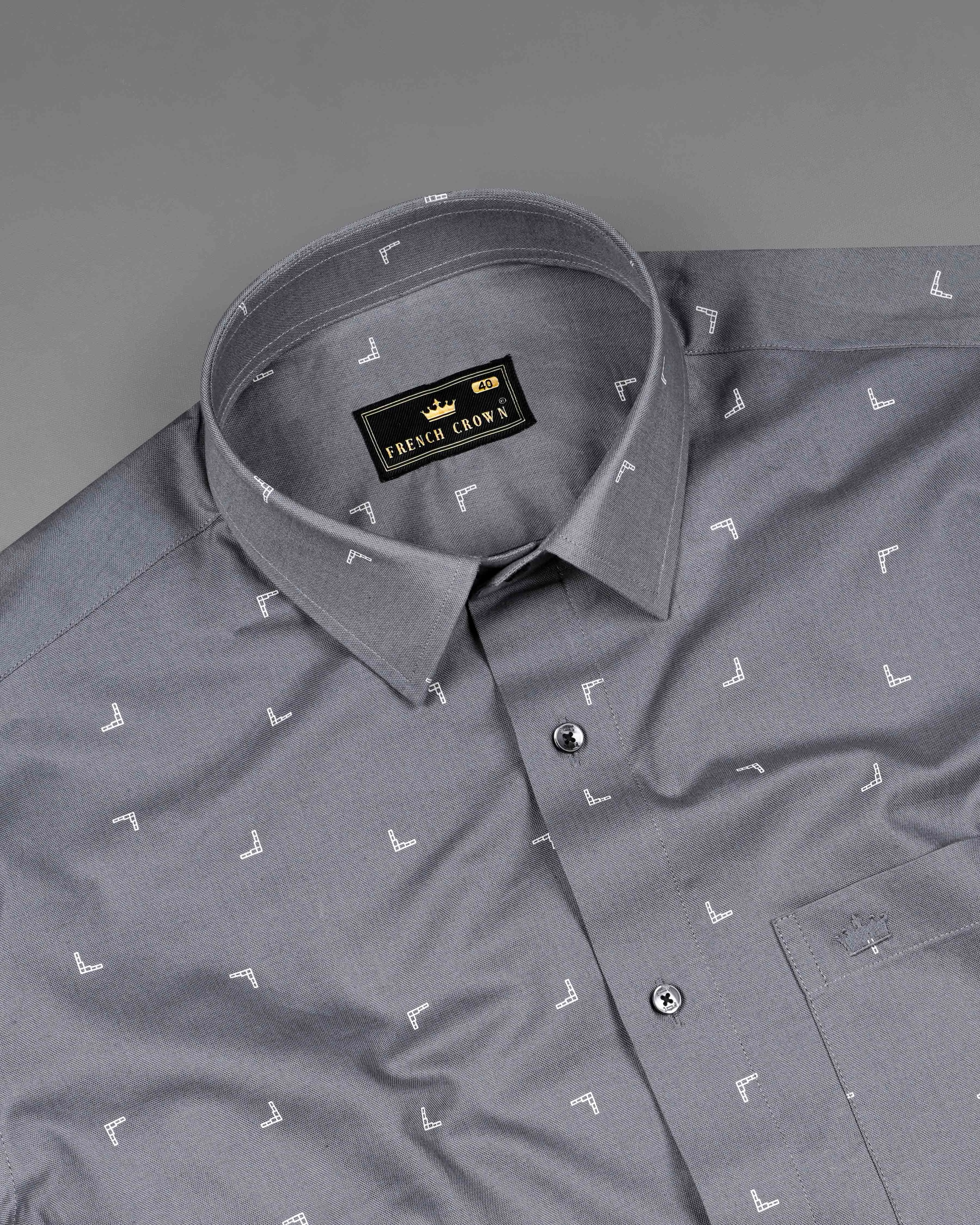 Concord Gray with White Royal Oxford Shirt sold by French Crown product image thumbnail 4