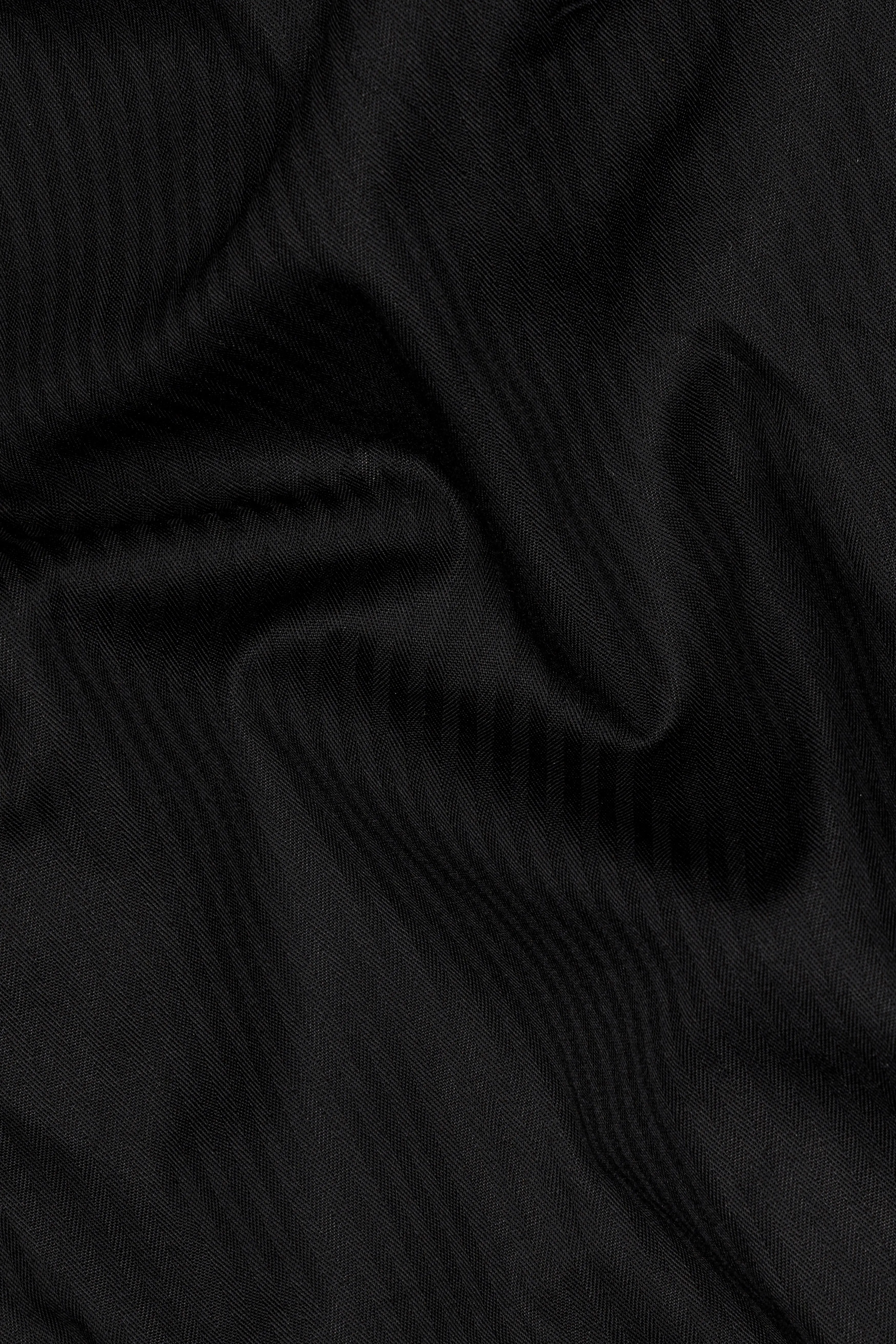 Jade Black Twill Premium Cotton Shirt sold by French Crown product image thumbnail 3