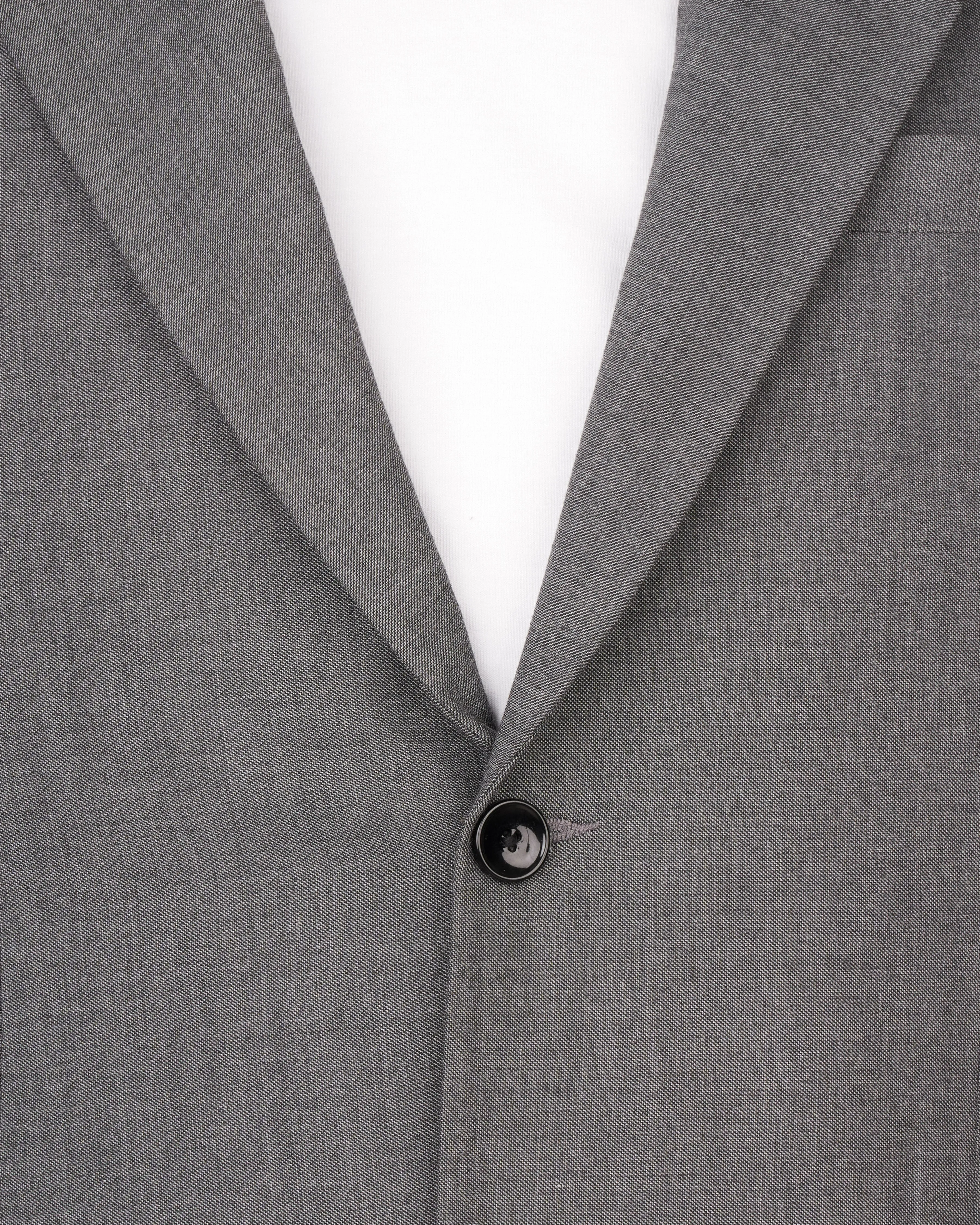 Ironside Gray Single Breasted Blazer sold by French Crown product image thumbnail 4