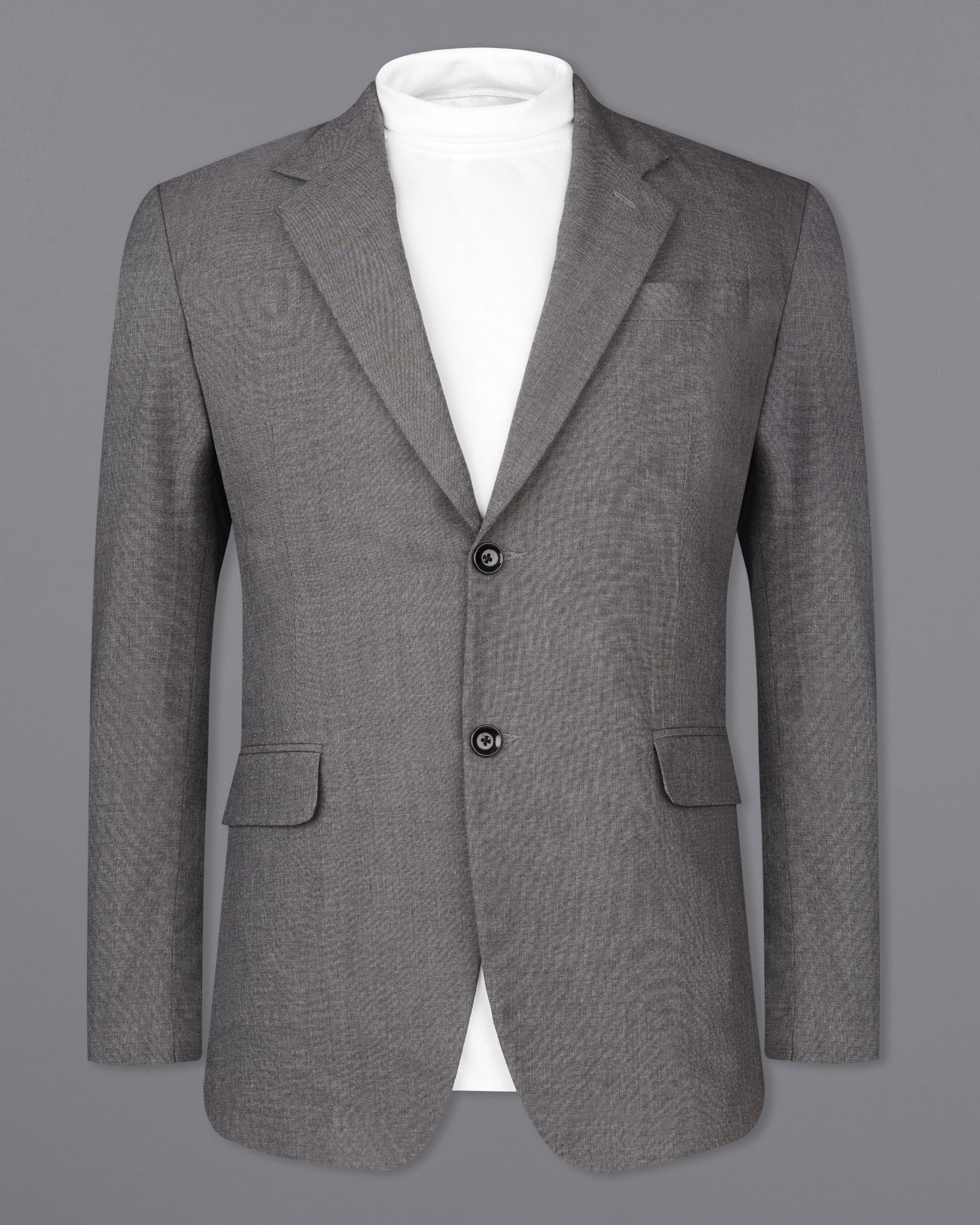 Ironside Gray Single Breasted Blazer sold by French Crown product image thumbnail 2