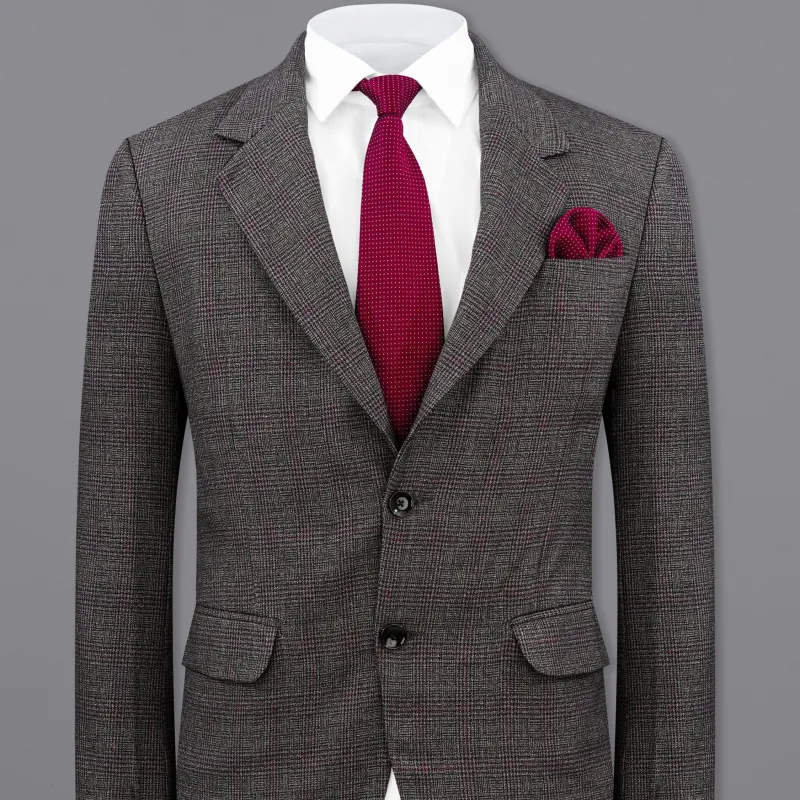 Fedora Sliver Plaid Wool Rich Blazer made by French Crown