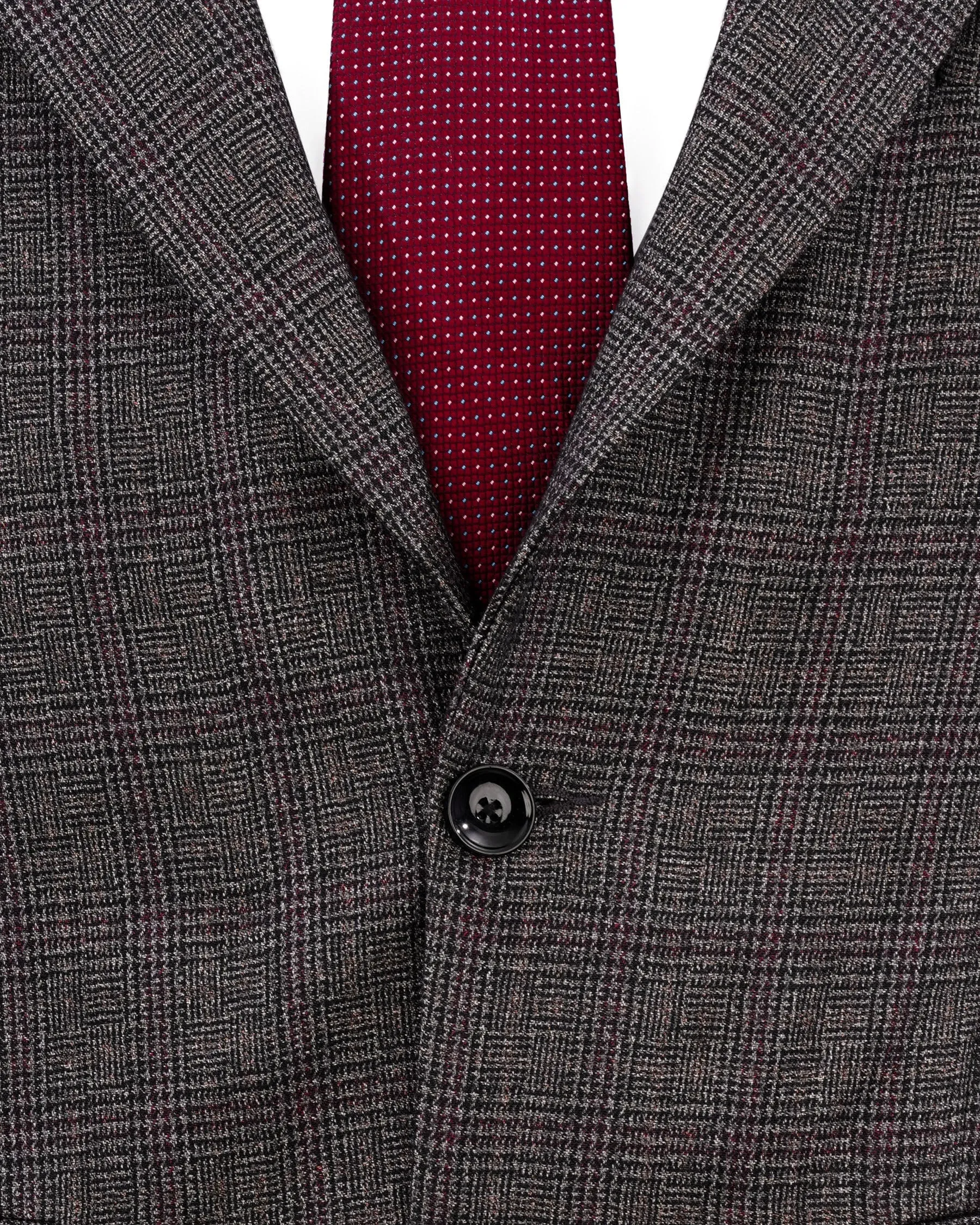 Fedora Sliver Plaid Wool Rich Blazer sold by French Crown product image thumbnail 4