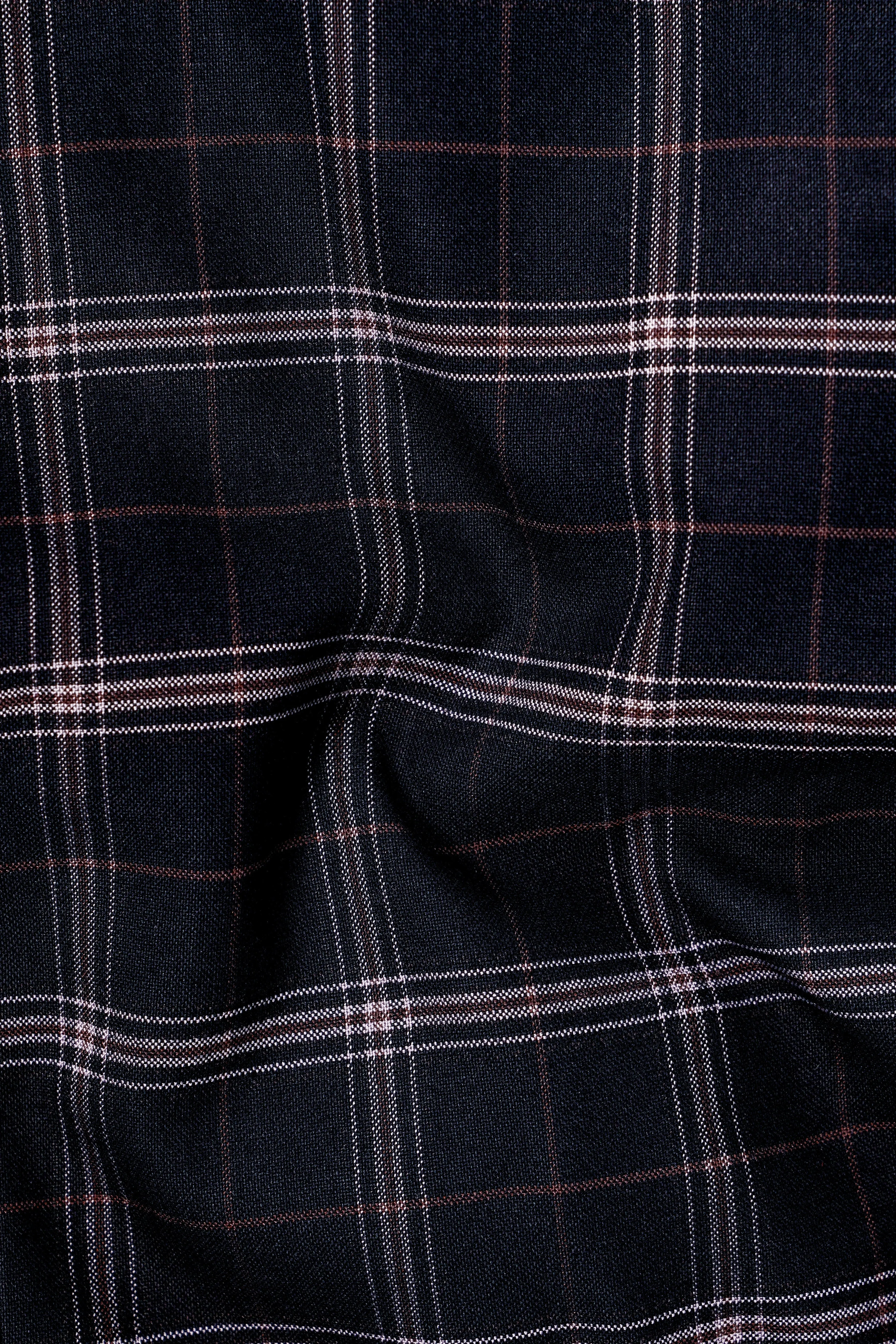 Mind Shaft Black Plaid Woolrich Tuxedo Blazer sold by French Crown product image thumbnail 3