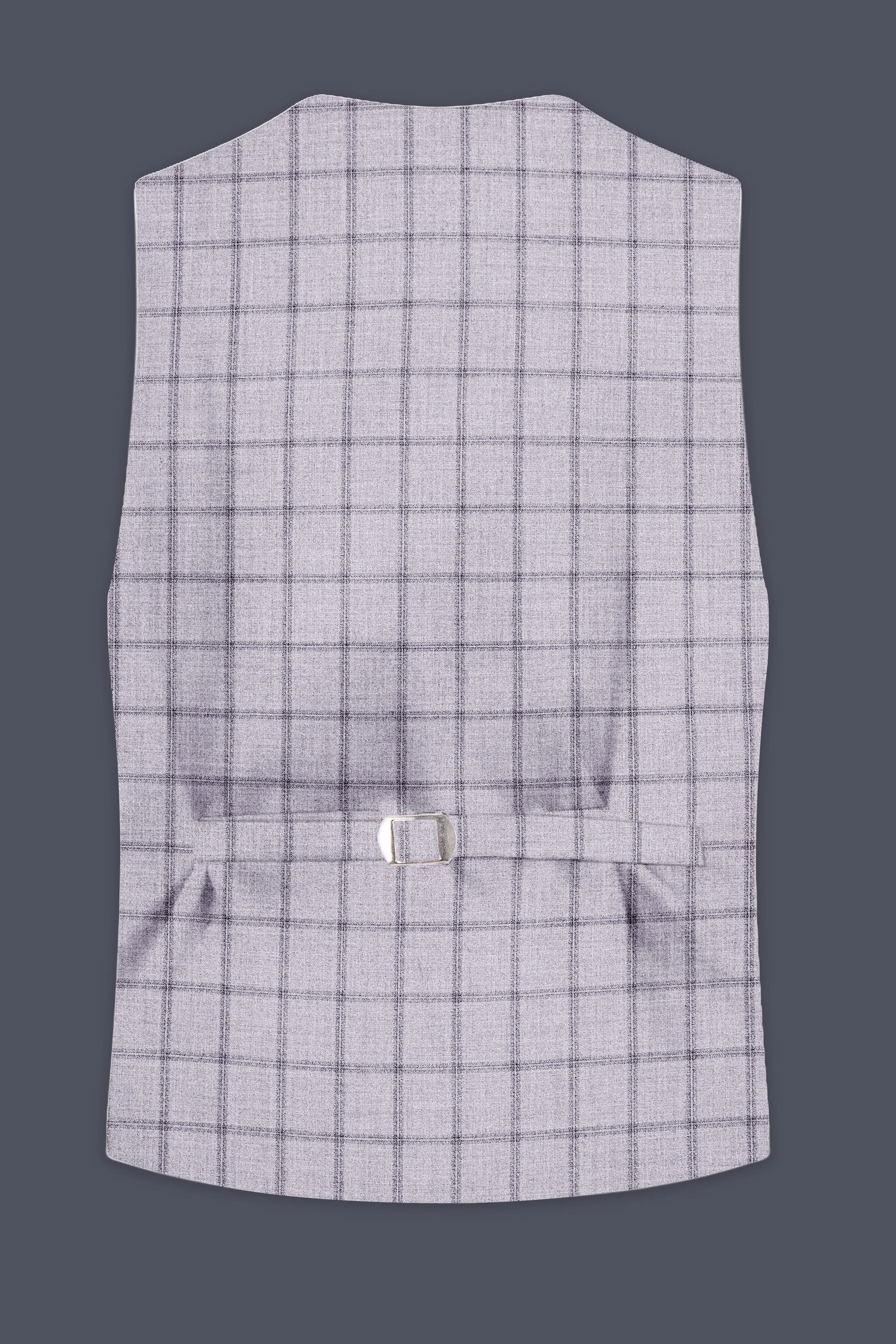 Concord Gray Plaid Waistcoat sold by French Crown product image thumbnail 4