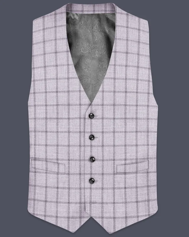 Concord Gray Plaid Waistcoat sold by French Crown