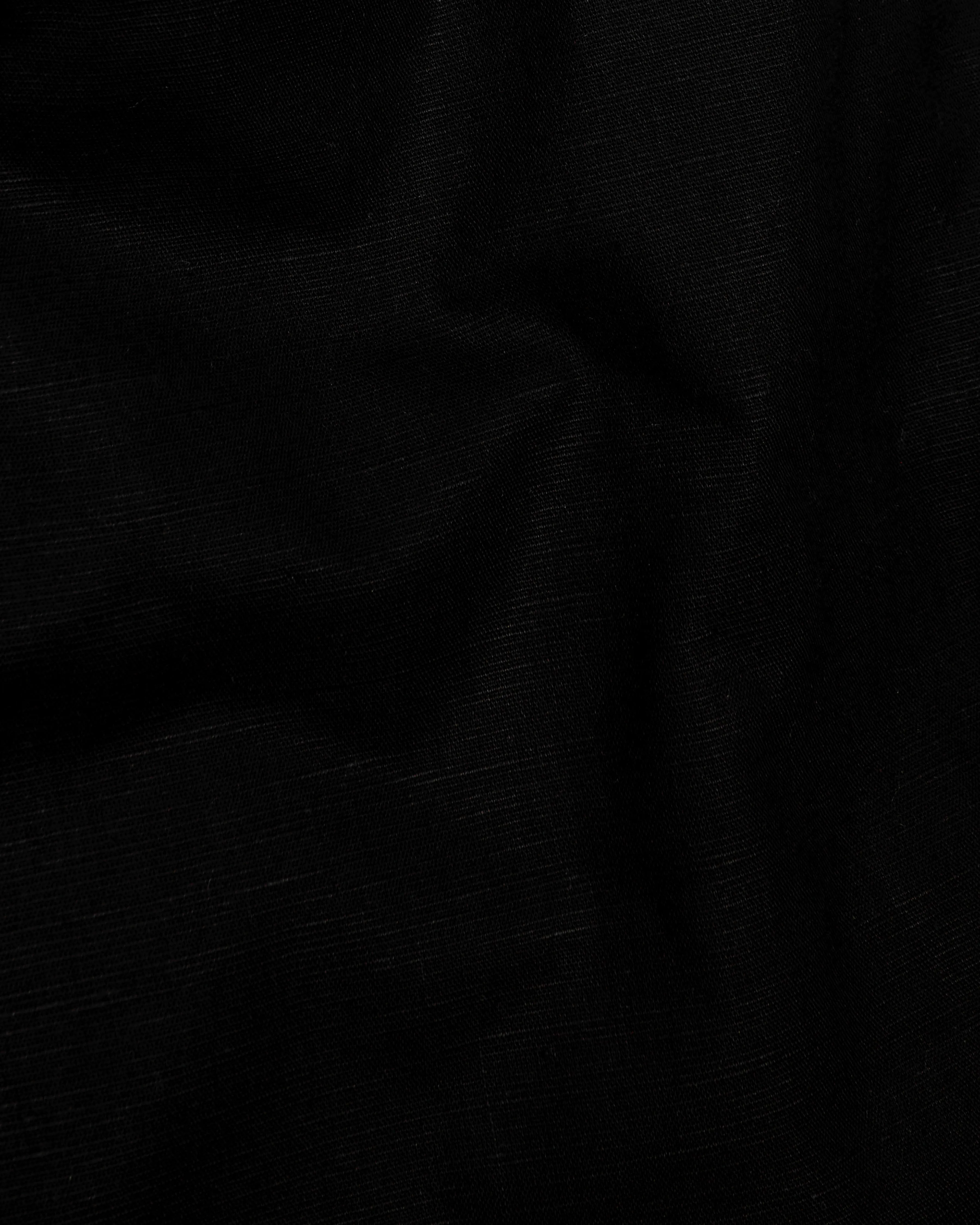 Bright White with black waistcoat Patterned Luxurious Linen Shirt sold by French Crown product image thumbnail 3