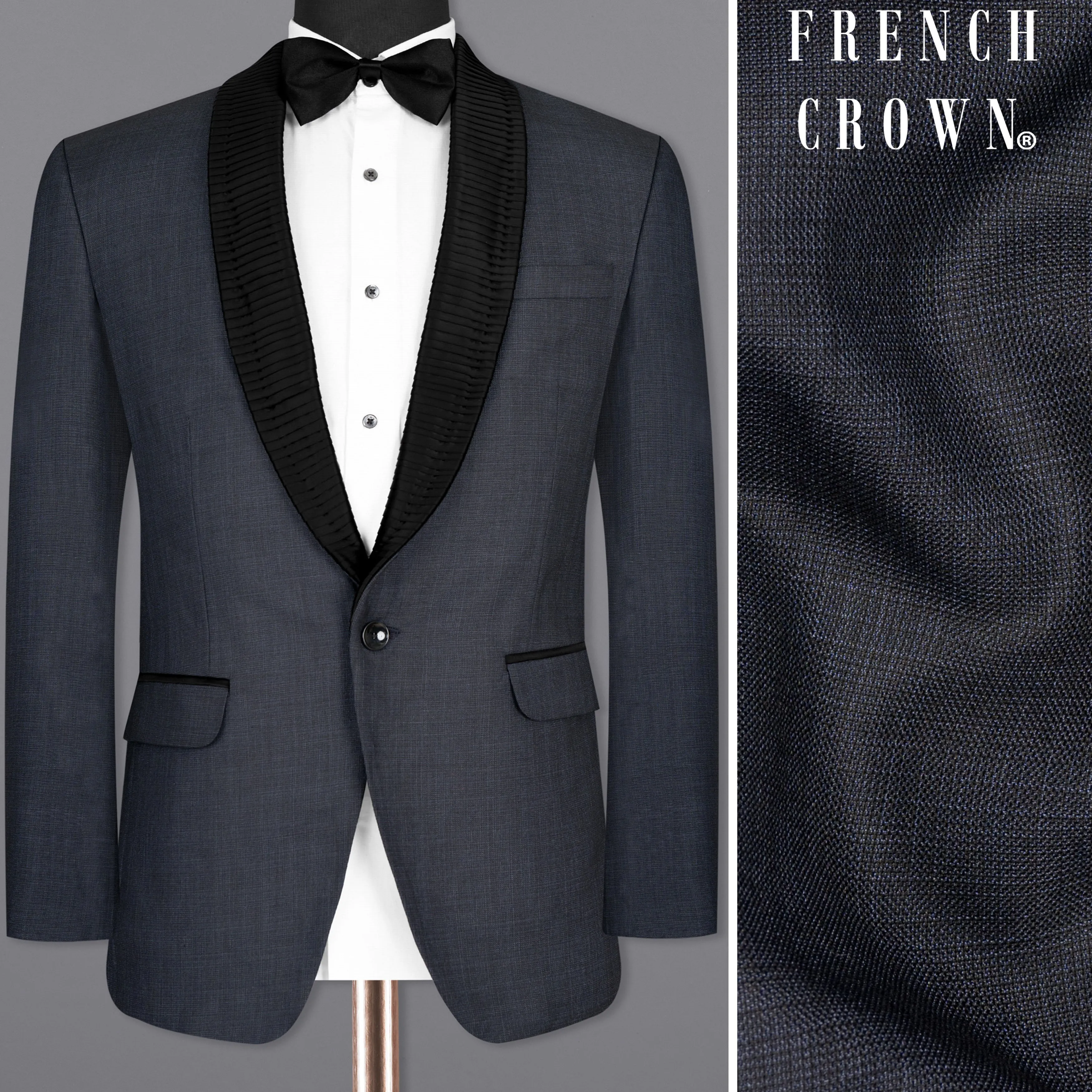 Midnight Express Plaid Woolrich Tuxedo Blazer sold by French Crown