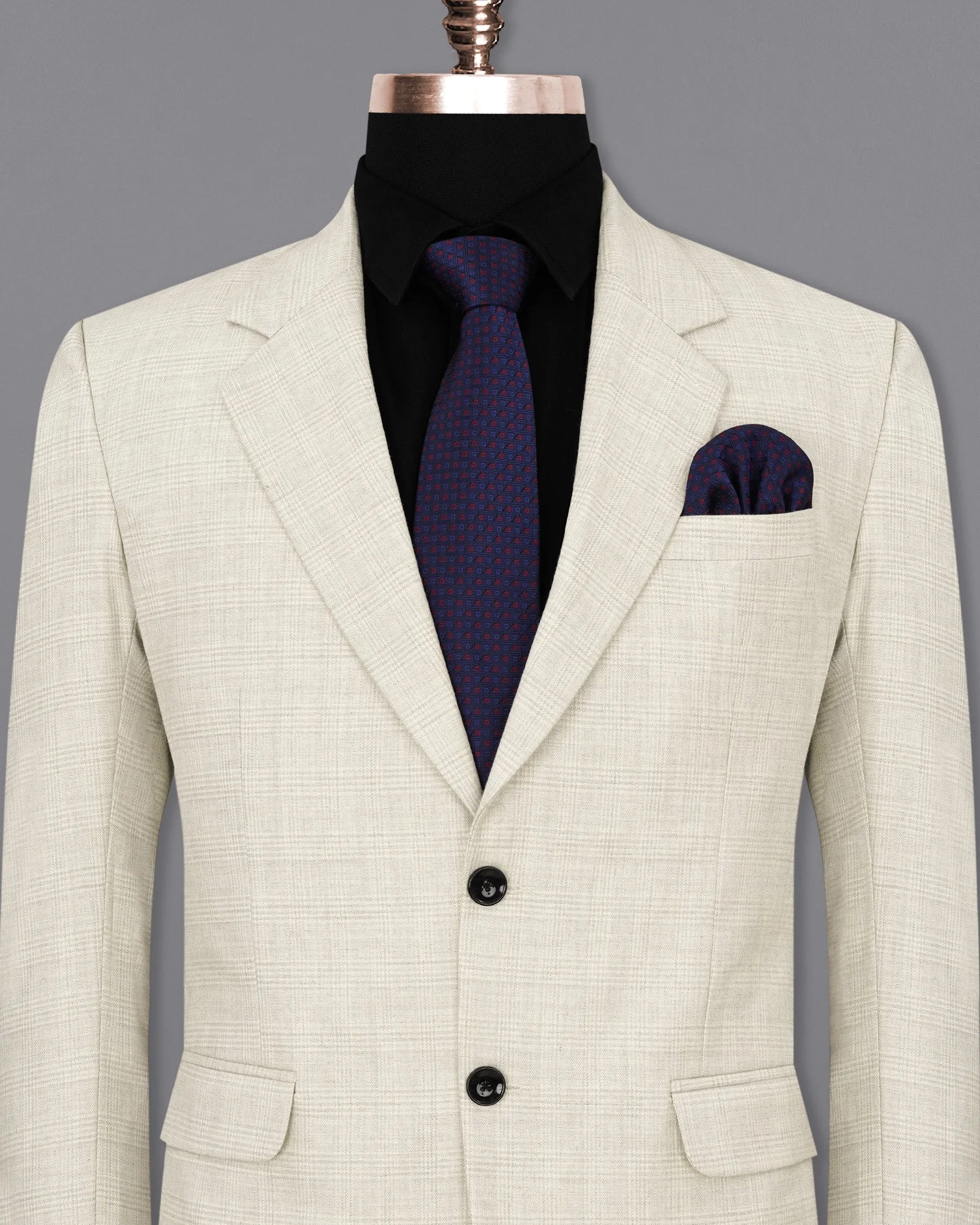 Cararra Brown Plaid Single Breasted Blazer sold by French Crown product image thumbnail 2