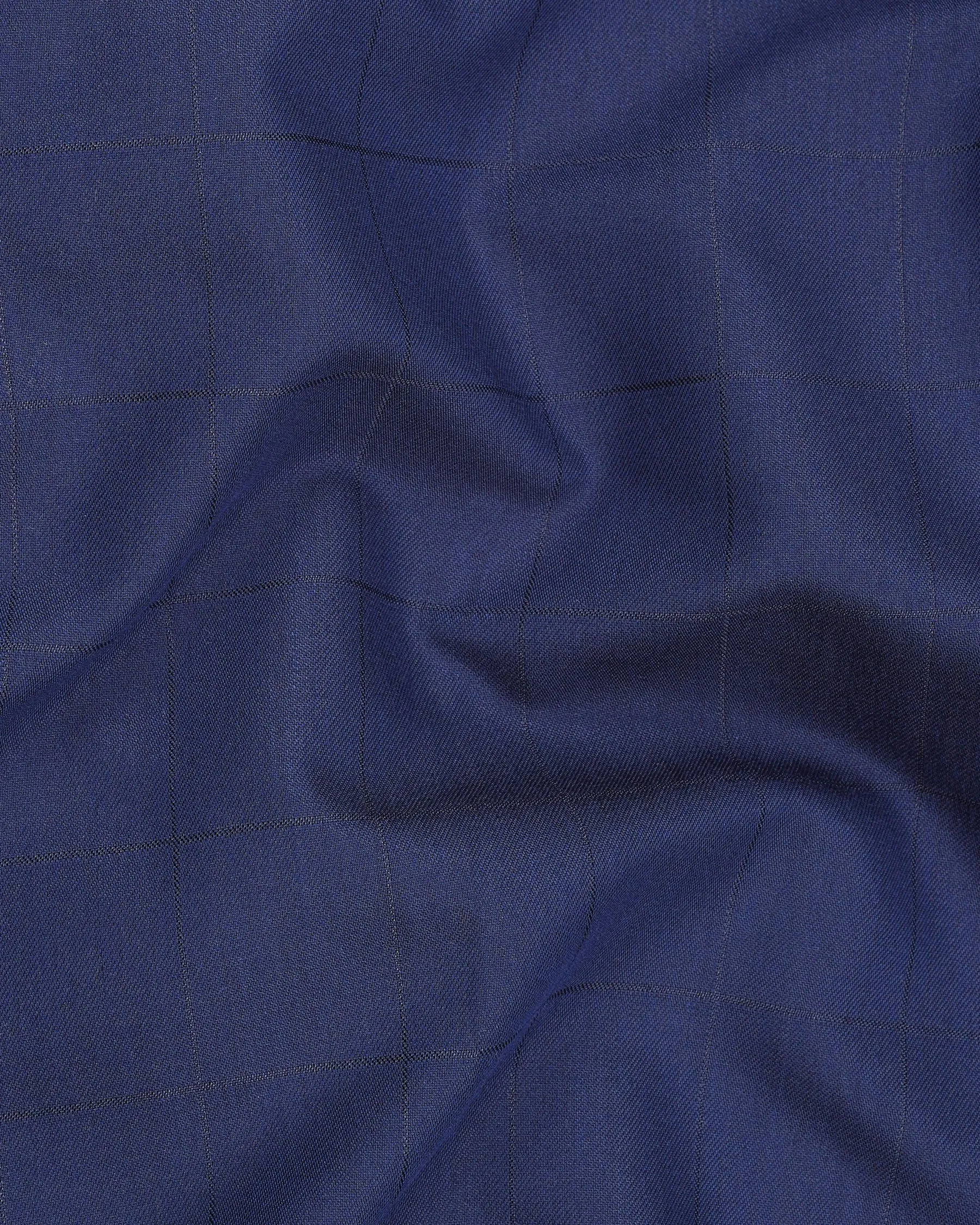 Rhino Blue Cross Placket Bandhgala Blazer sold by French Crown product image thumbnail 3