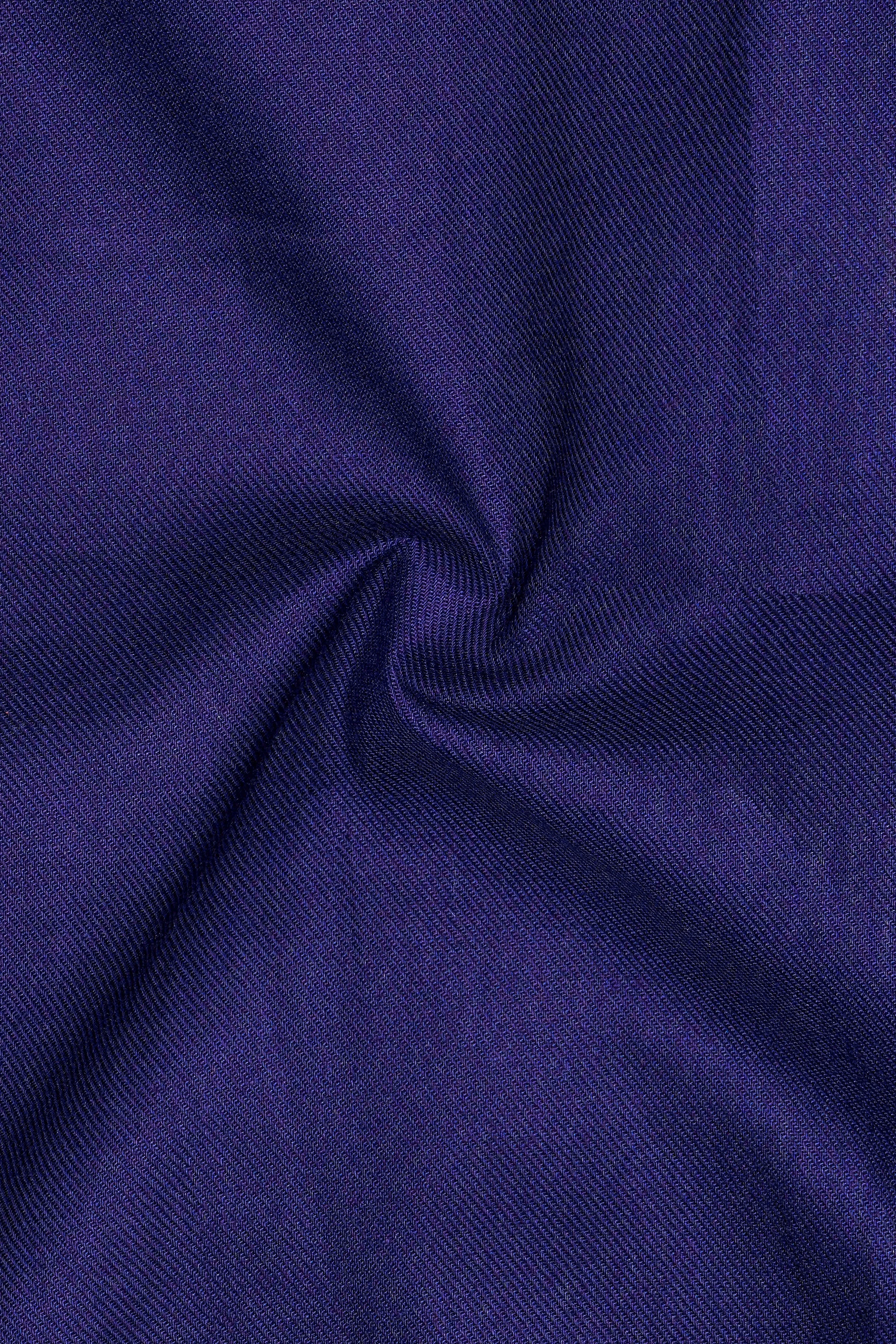 Gunmetal Blue Premium Cotton Shirt sold by French Crown product image thumbnail 3
