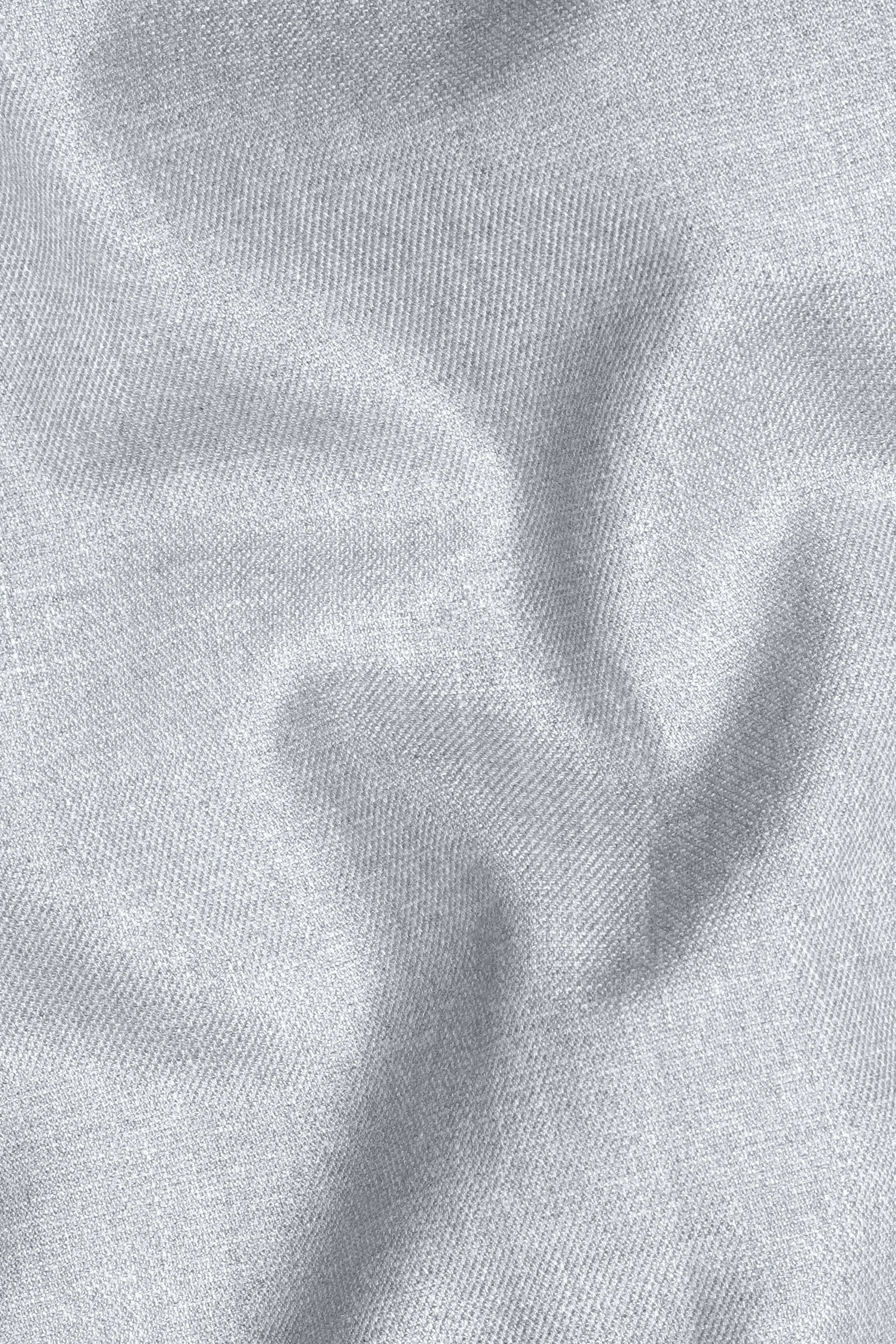 Spun Pearl Gray Cross Placket Bandhgala Blazer sold by French Crown product image thumbnail 3