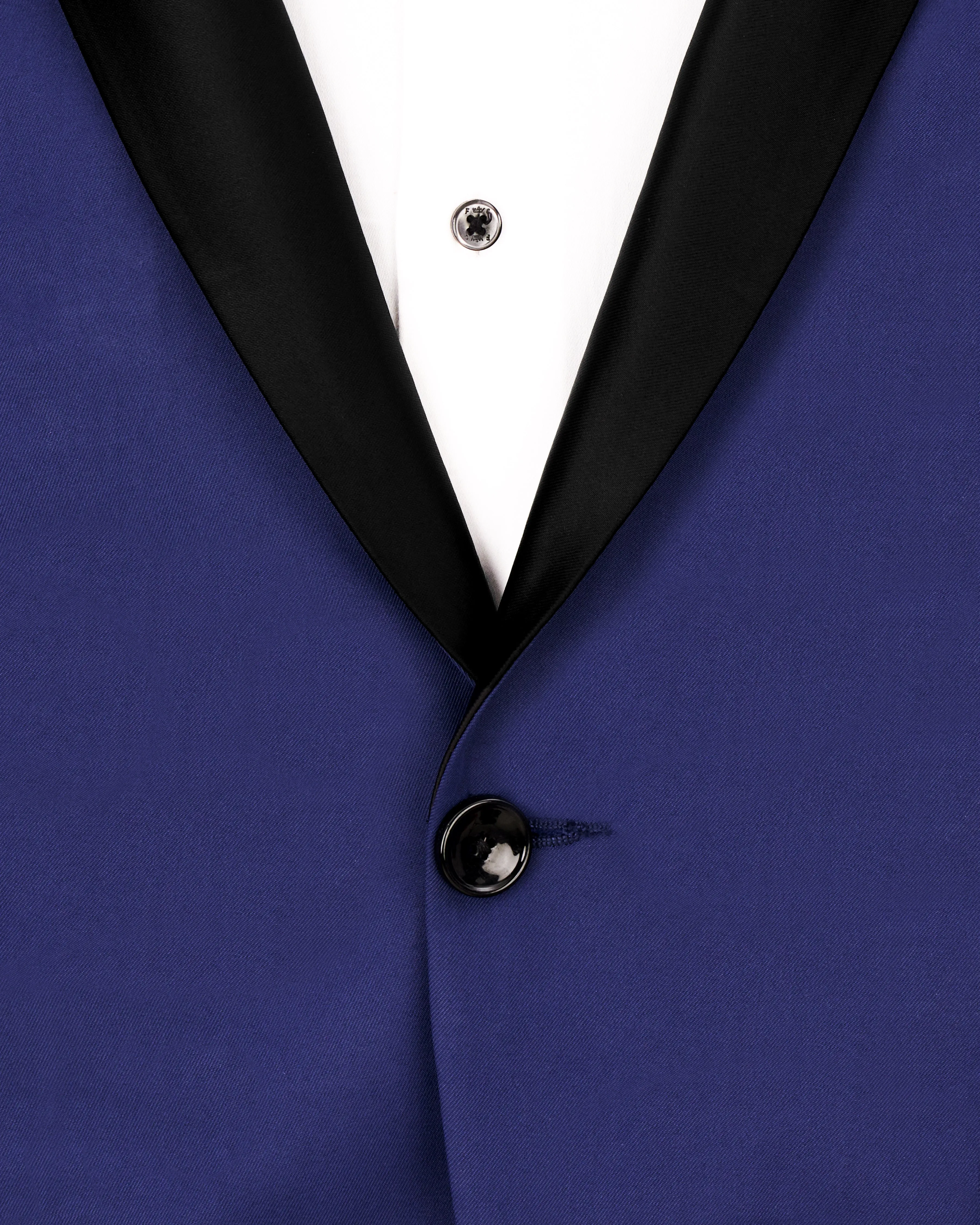 Royal Blue Tuxedo Blazer sold by French Crown product image thumbnail 4
