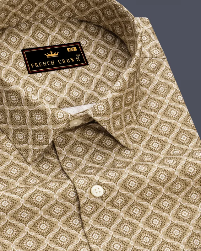 Pavlova Green and White Premium Cotton Shirt sold by French Crown