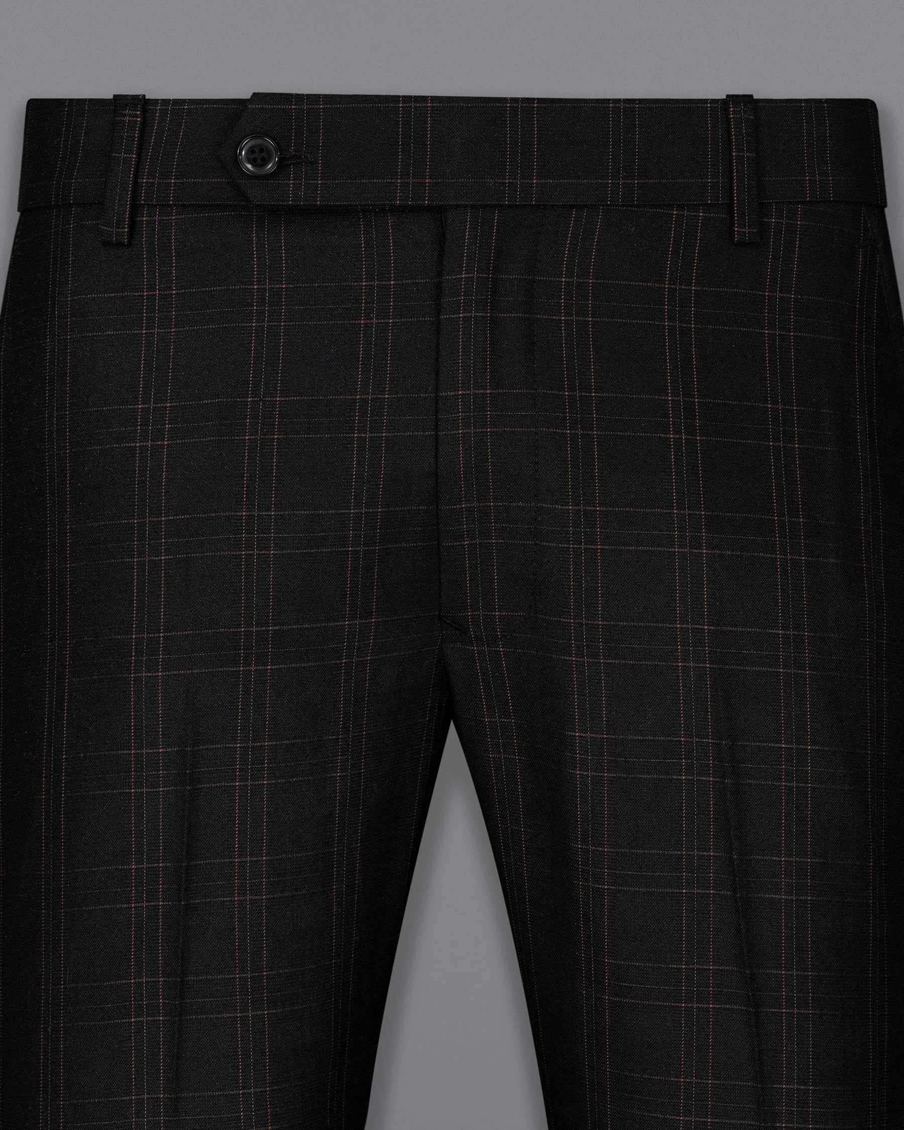 Jaguar Black Plaid Pant sold by French Crown product image thumbnail 2