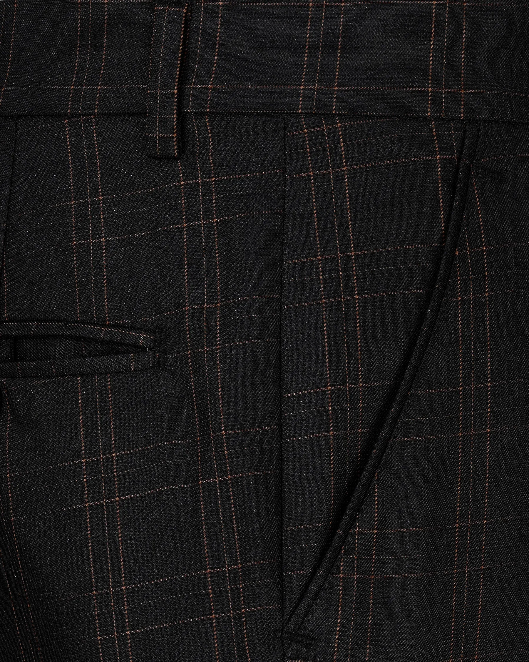 Jaguar Black Plaid Pant sold by French Crown product image thumbnail 5